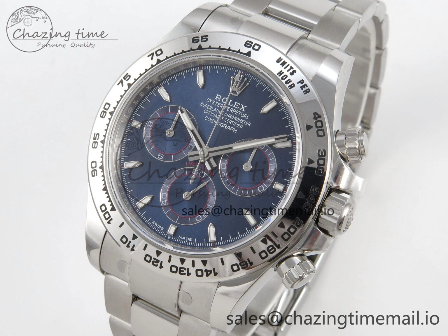 Daytona 126509 APSF 1:1 Best Edition Blue Dial Sticks Markers on 904L SS Bracelet SH Vibrant 116