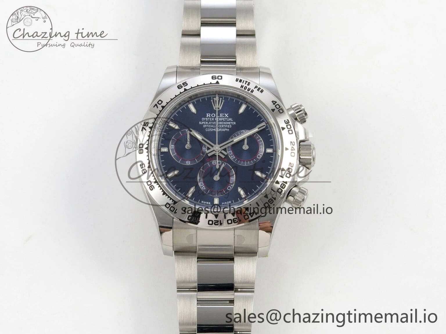 Daytona 126509 APSF 1:1 Best Edition Blue Dial Sticks Markers on 904L SS Bracelet SH Vibrant 116