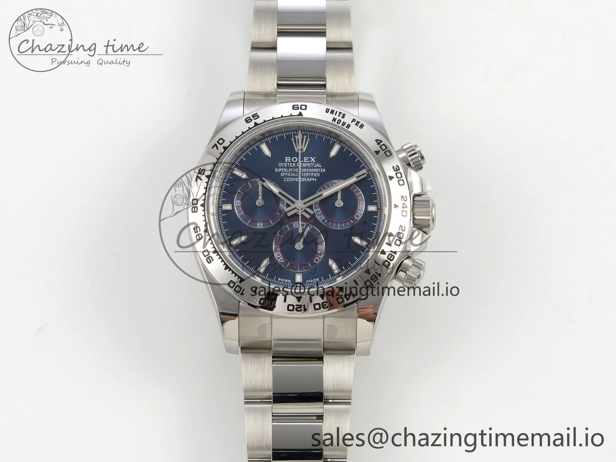 Daytona 126509 APSF 1:1 Best Edition Blue Dial Sticks Markers on 904L SS Bracelet SH Vibrant 116