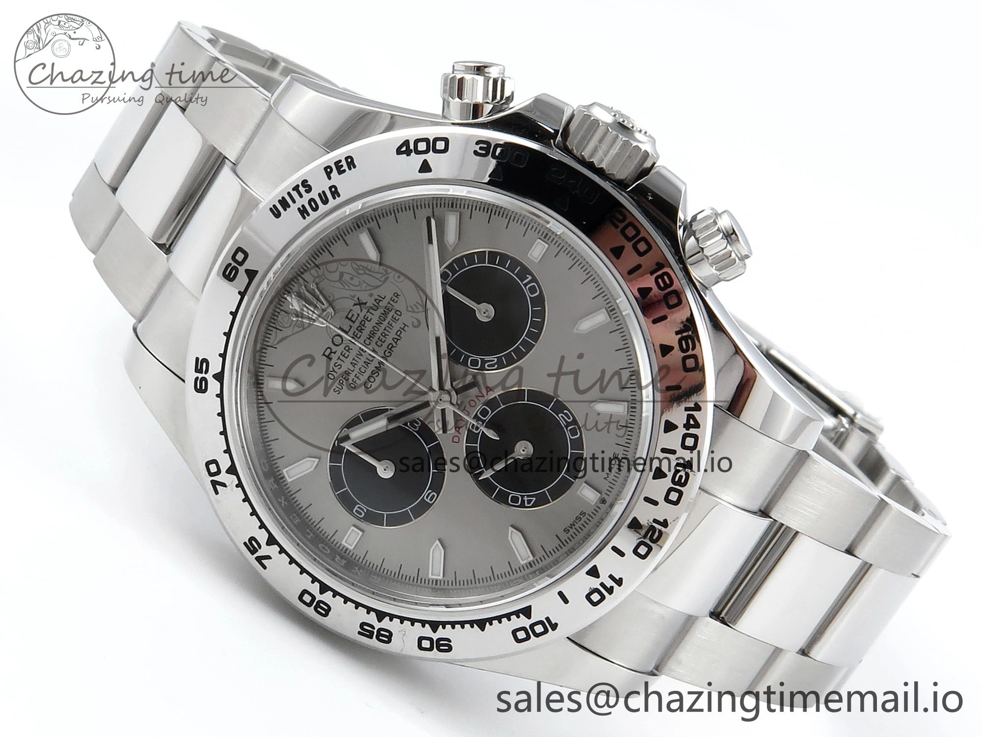 Colorful Daytona 126509 APSF 1:1 Best Edition Gray Black Dial on SS Braclet SH 726