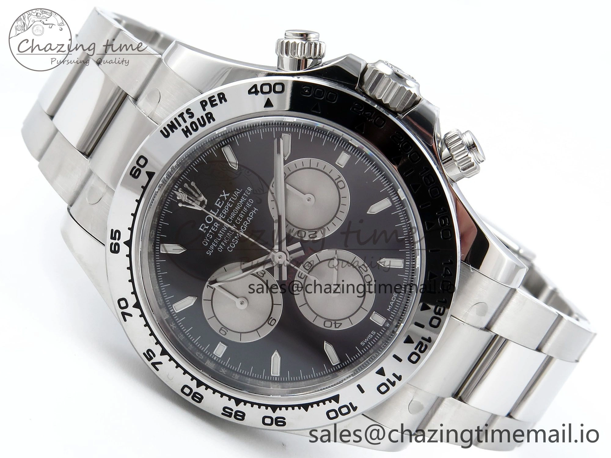 Daytona 126509 Clean 1:1 Best Edition Black SS Dial on SS Bracelet Super Clone DD Stylish 253