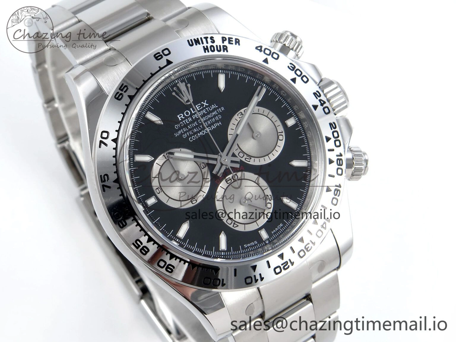 Daytona 126509 Clean 1:1 Best Edition Black SS Dial on SS Bracelet Super Clone DD Stylish 253