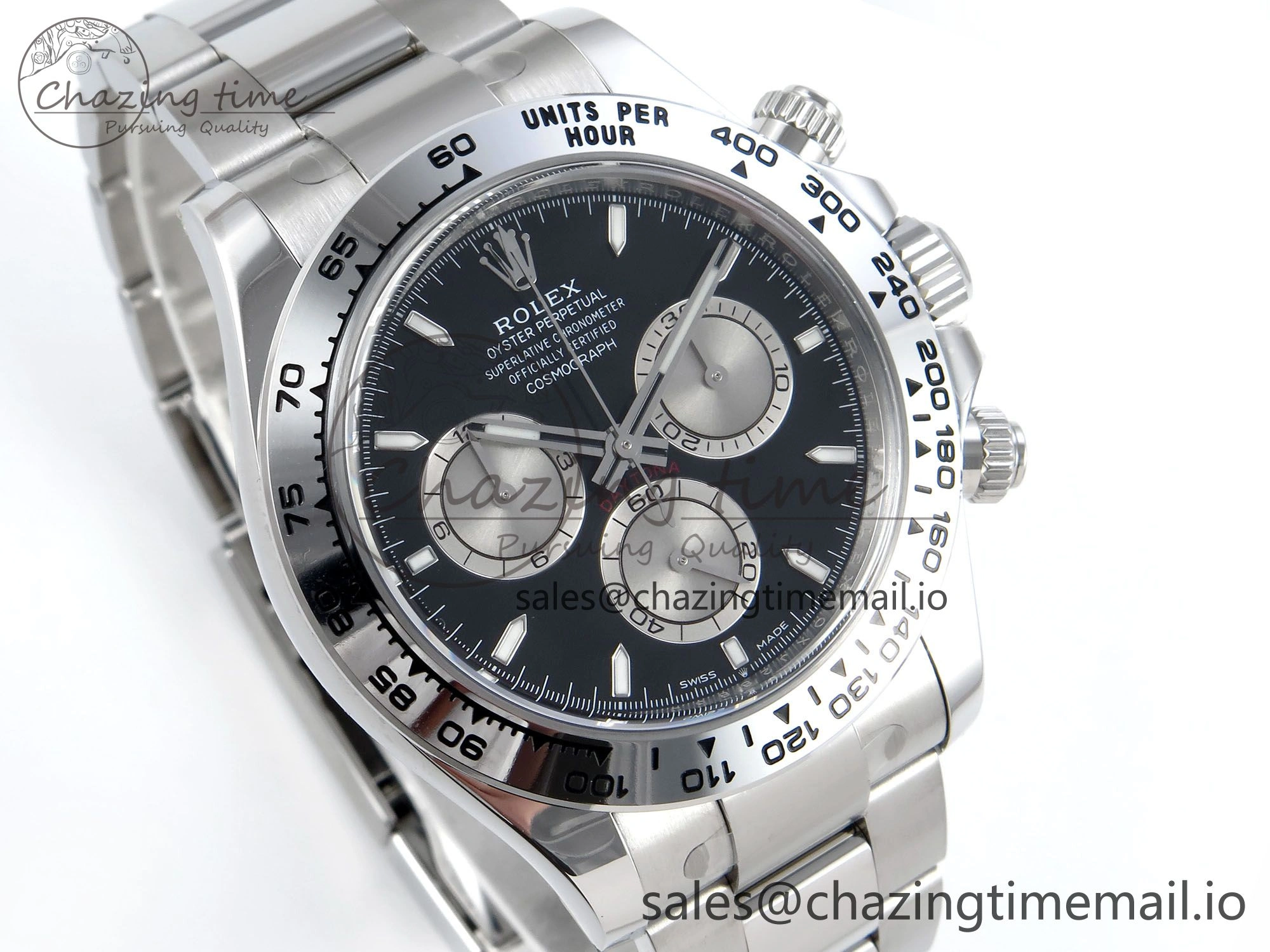 Daytona 126509 Clean 1:1 Best Edition Black SS Dial on SS Bracelet Super Clone DD Stylish 253