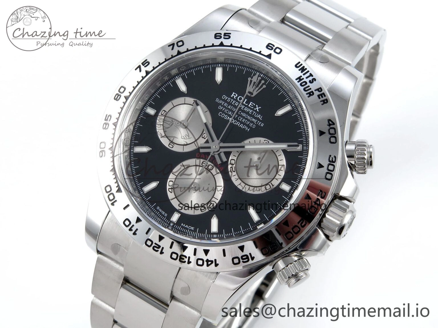 Daytona 126509 Clean 1:1 Best Edition Black SS Dial on SS Bracelet Super Clone DD Stylish 253