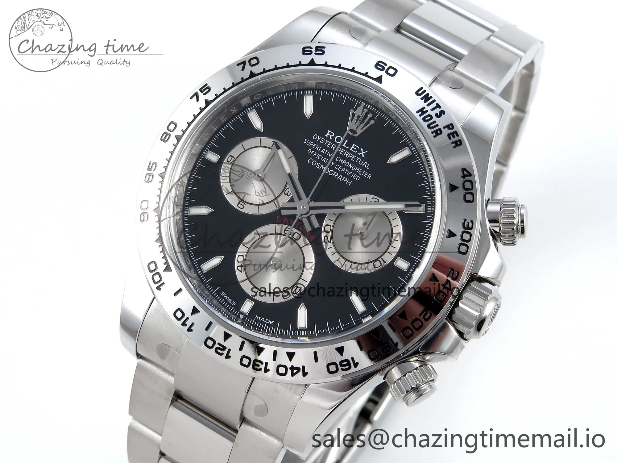 Daytona 126509 Clean 1:1 Best Edition Black SS Dial on SS Bracelet Super Clone DD Stylish 253