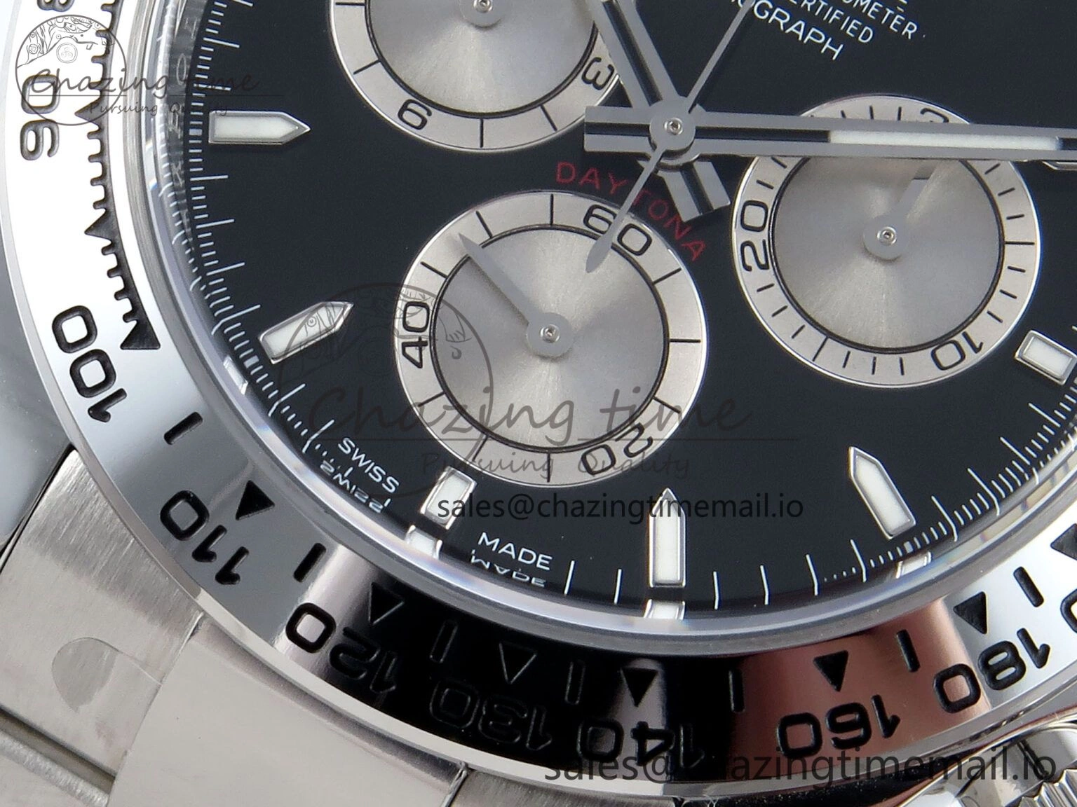 Daytona 126509 Clean 1:1 Best Edition Black SS Dial on SS Bracelet Super Clone DD Stylish 253