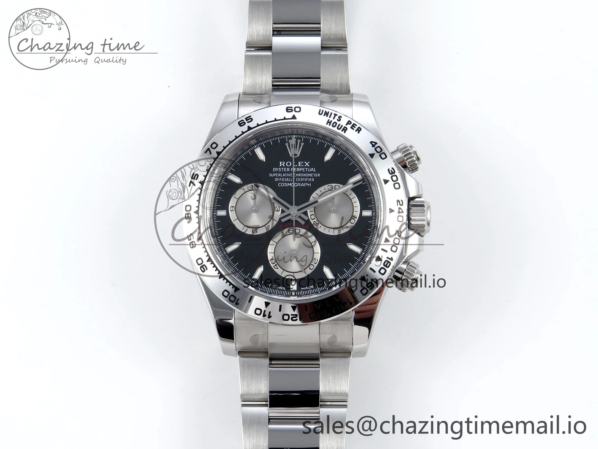 Daytona 126509 Clean 1:1 Best Edition Black SS Dial on SS Bracelet Super Clone DD Stylish 253