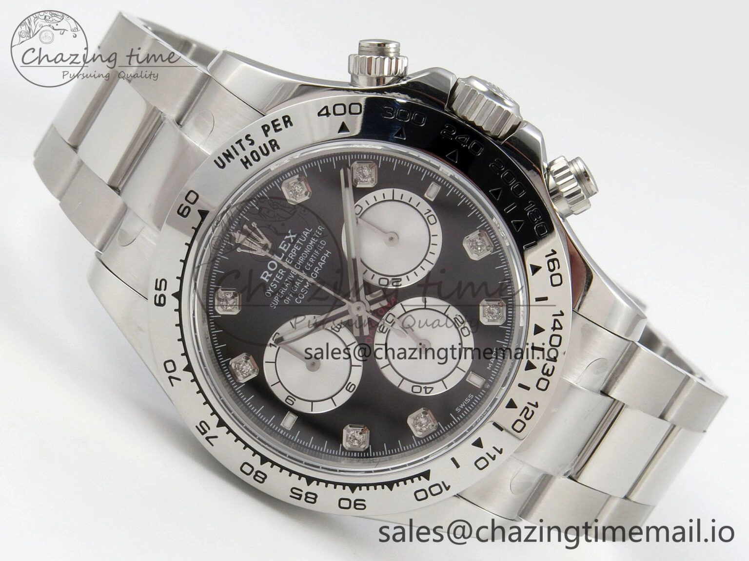Seasonal Daytona 126509 Clean 1:1 Best Edition Black SS Dial on SS Bracelet Super Clone DD 255