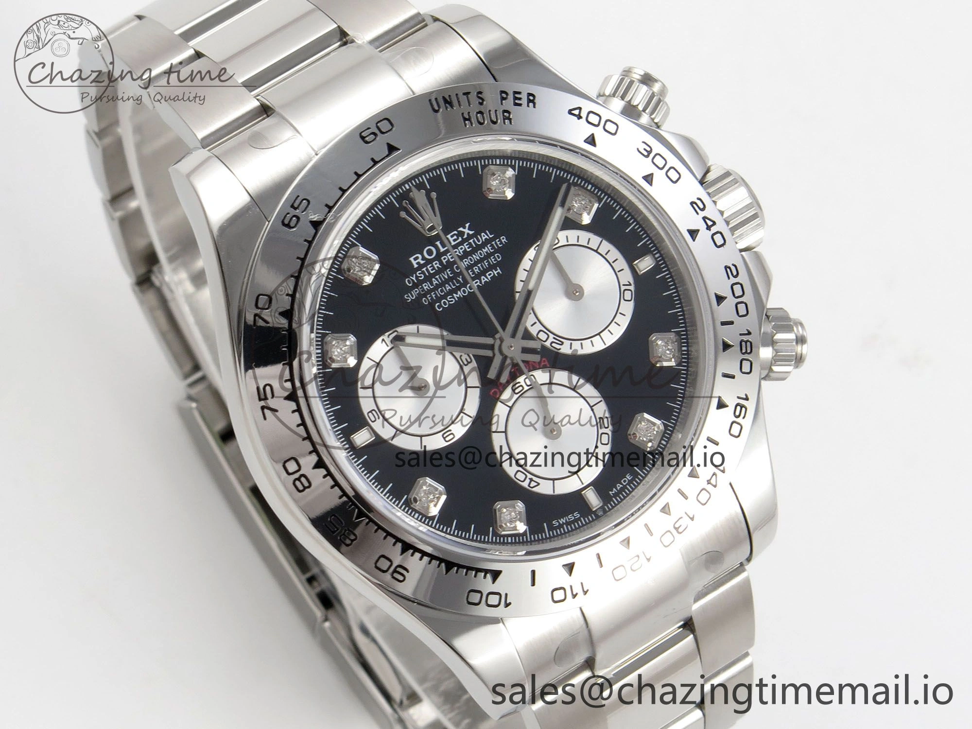 Seasonal Daytona 126509 Clean 1:1 Best Edition Black SS Dial on SS Bracelet Super Clone DD 255