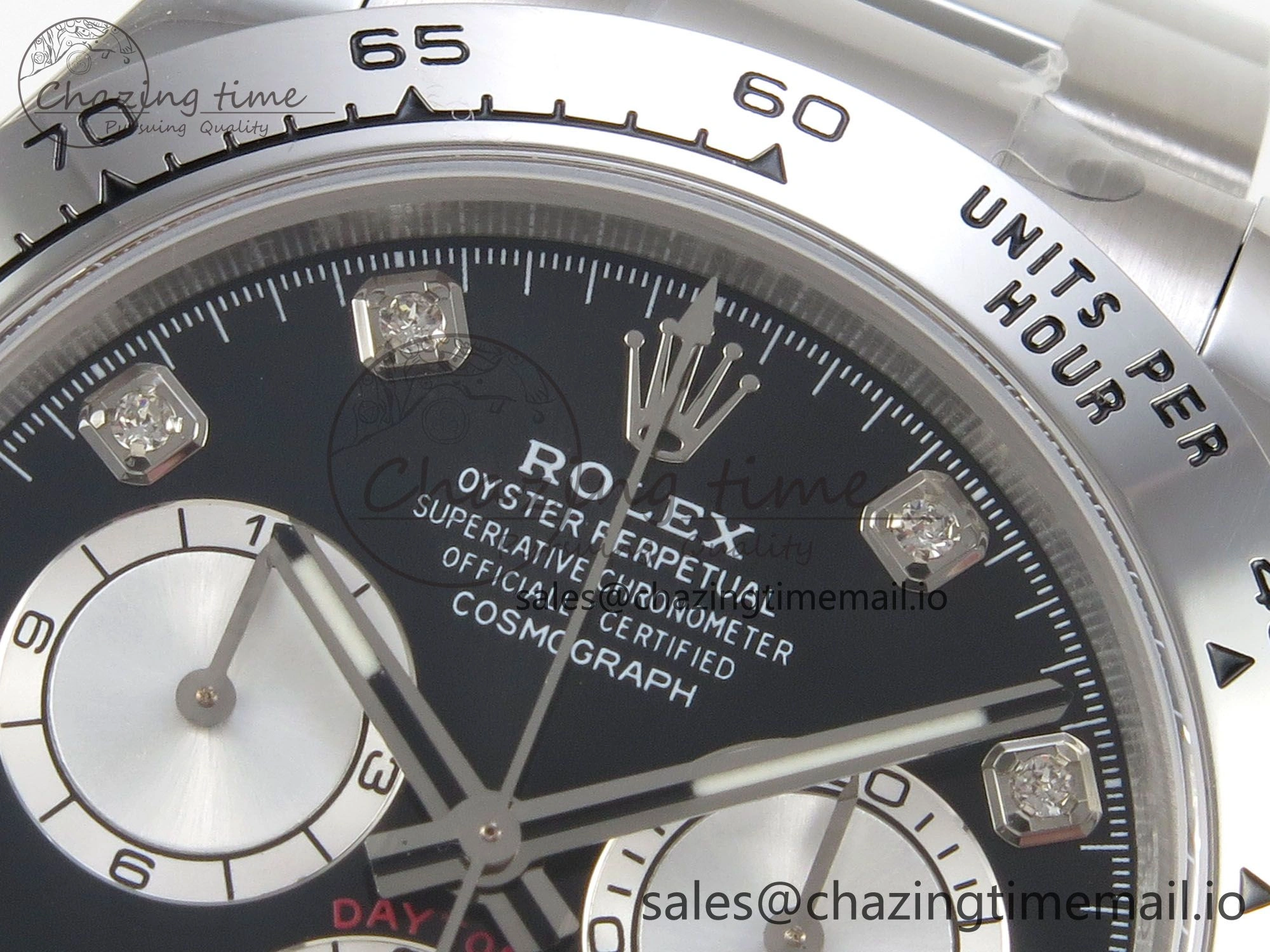 Seasonal Daytona 126509 Clean 1:1 Best Edition Black SS Dial on SS Bracelet Super Clone DD 255