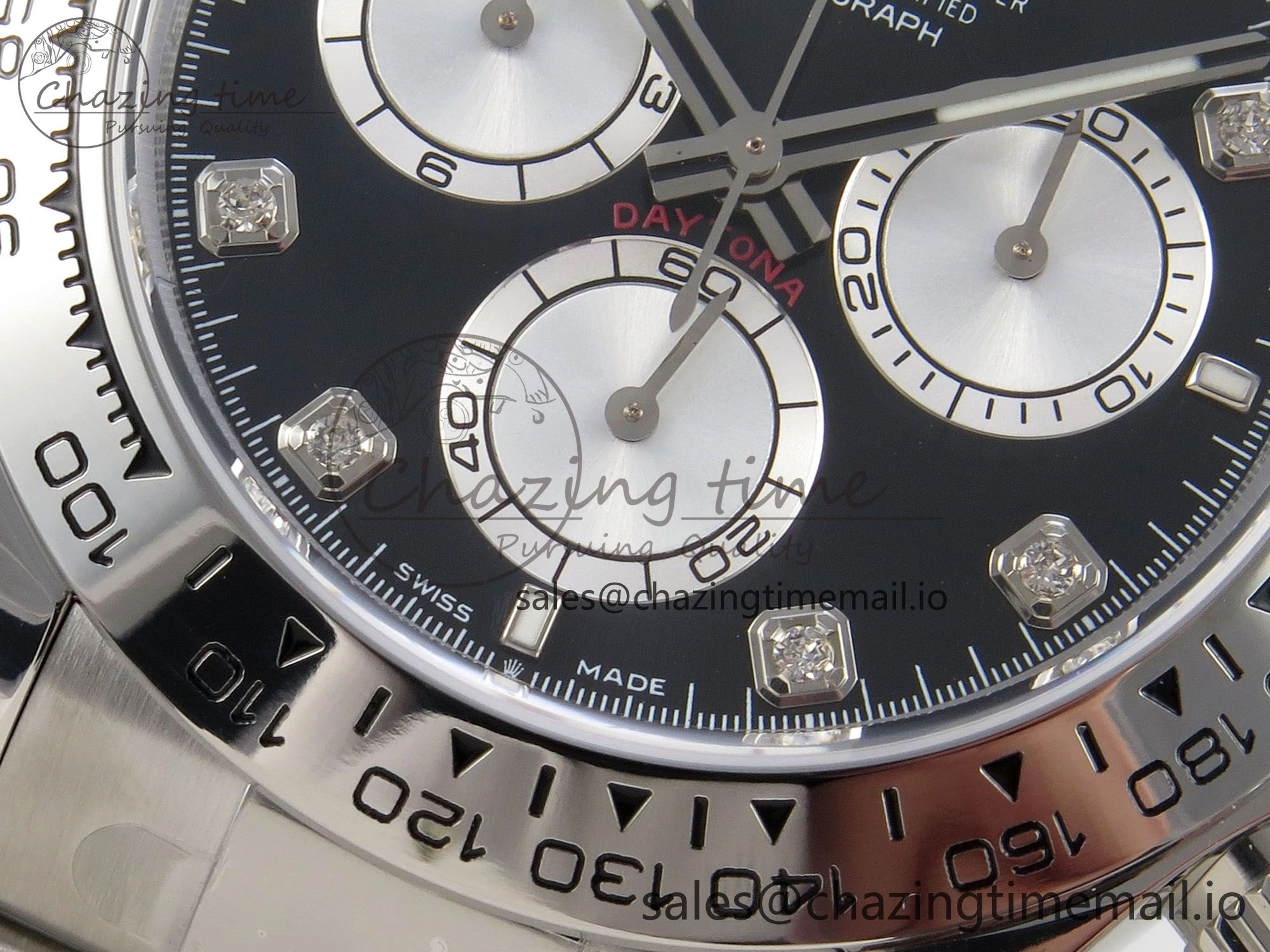 Seasonal Daytona 126509 Clean 1:1 Best Edition Black SS Dial on SS Bracelet Super Clone DD 255