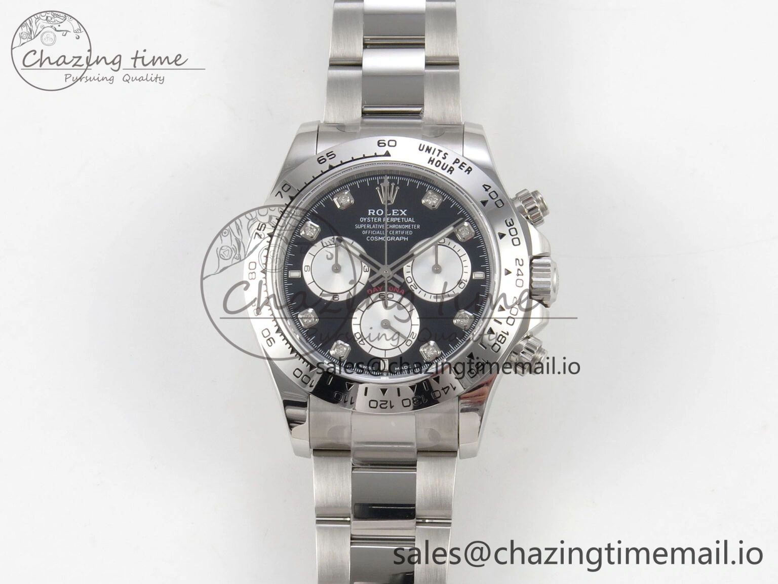 Seasonal Daytona 126509 Clean 1:1 Best Edition Black SS Dial on SS Bracelet Super Clone DD 255