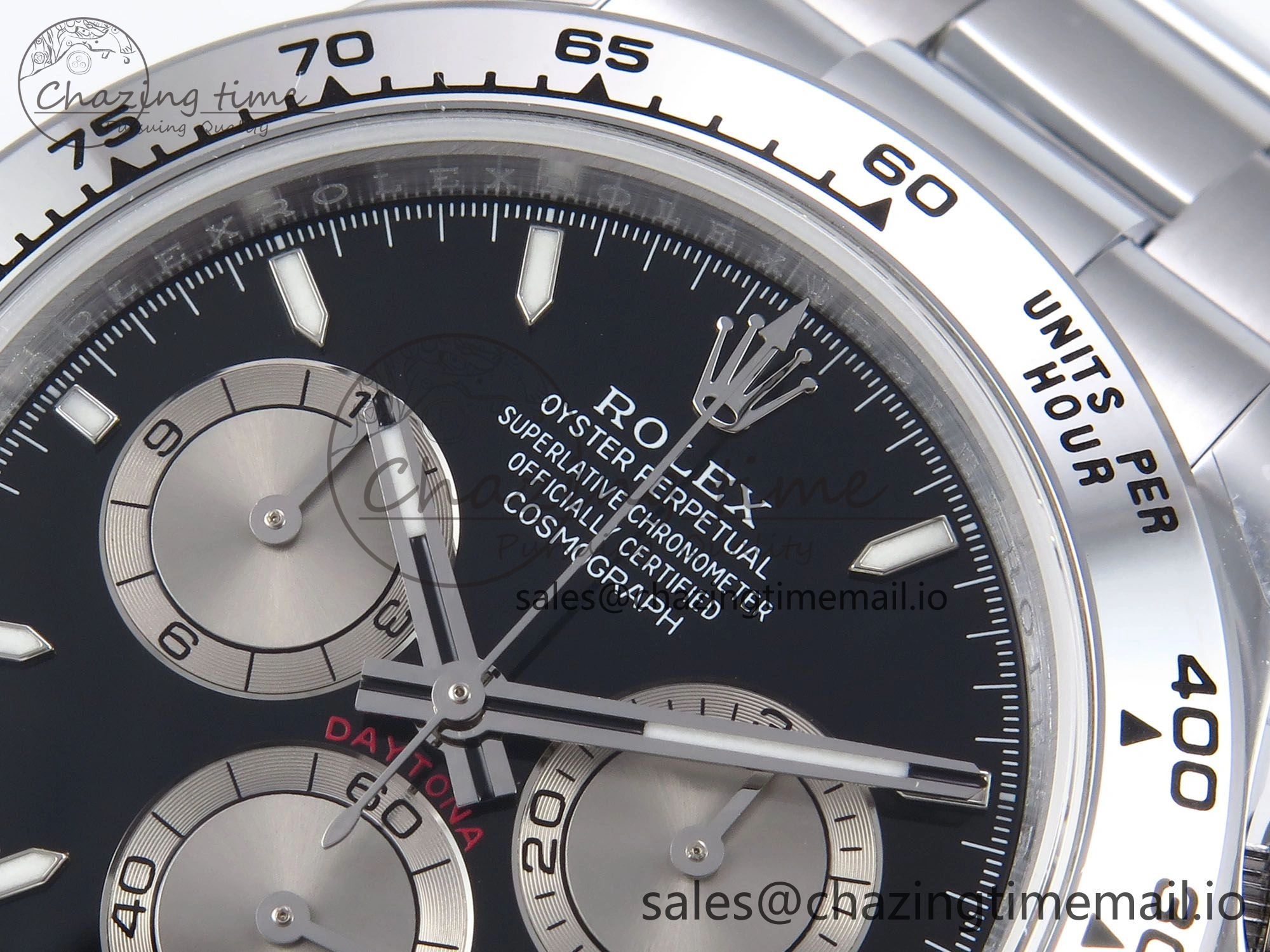 Daytona 126509 QF 1:1 Best Edition Black Silver Dial on SS Bracelet SH4131 V6 (Gain Weight） EasyMatch 1007