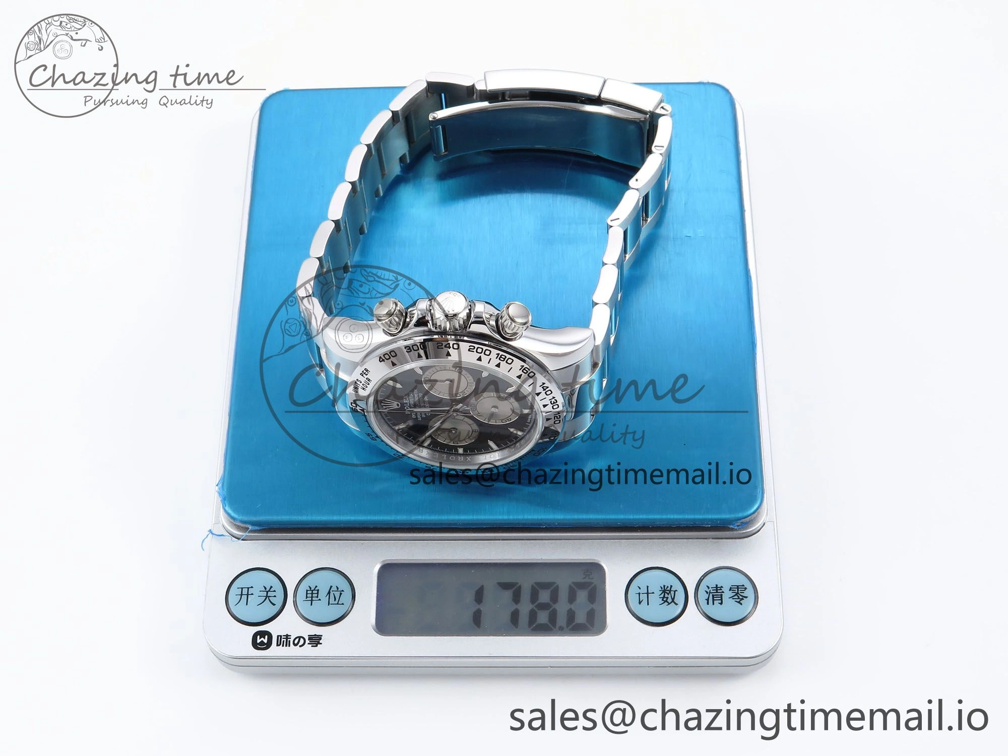 Daytona 126509 QF 1:1 Best Edition Black Silver Dial on SS Bracelet SH4131 V6 (Gain Weight） EasyMatch 1007
