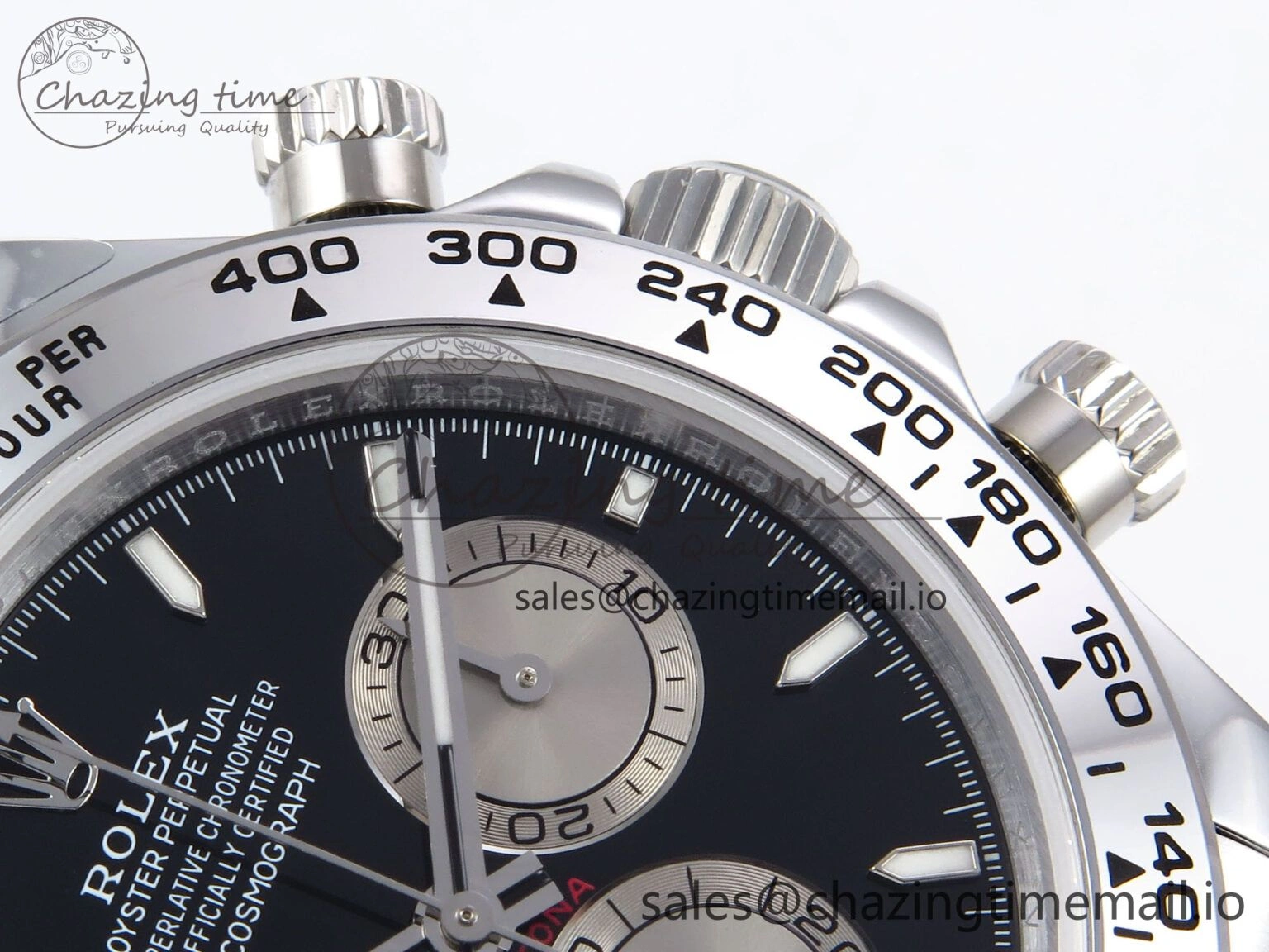 Daytona 126509 QF 1:1 Best Edition Black Silver Dial on SS Bracelet SH4131 V6 (Gain Weight） EasyMatch 1007