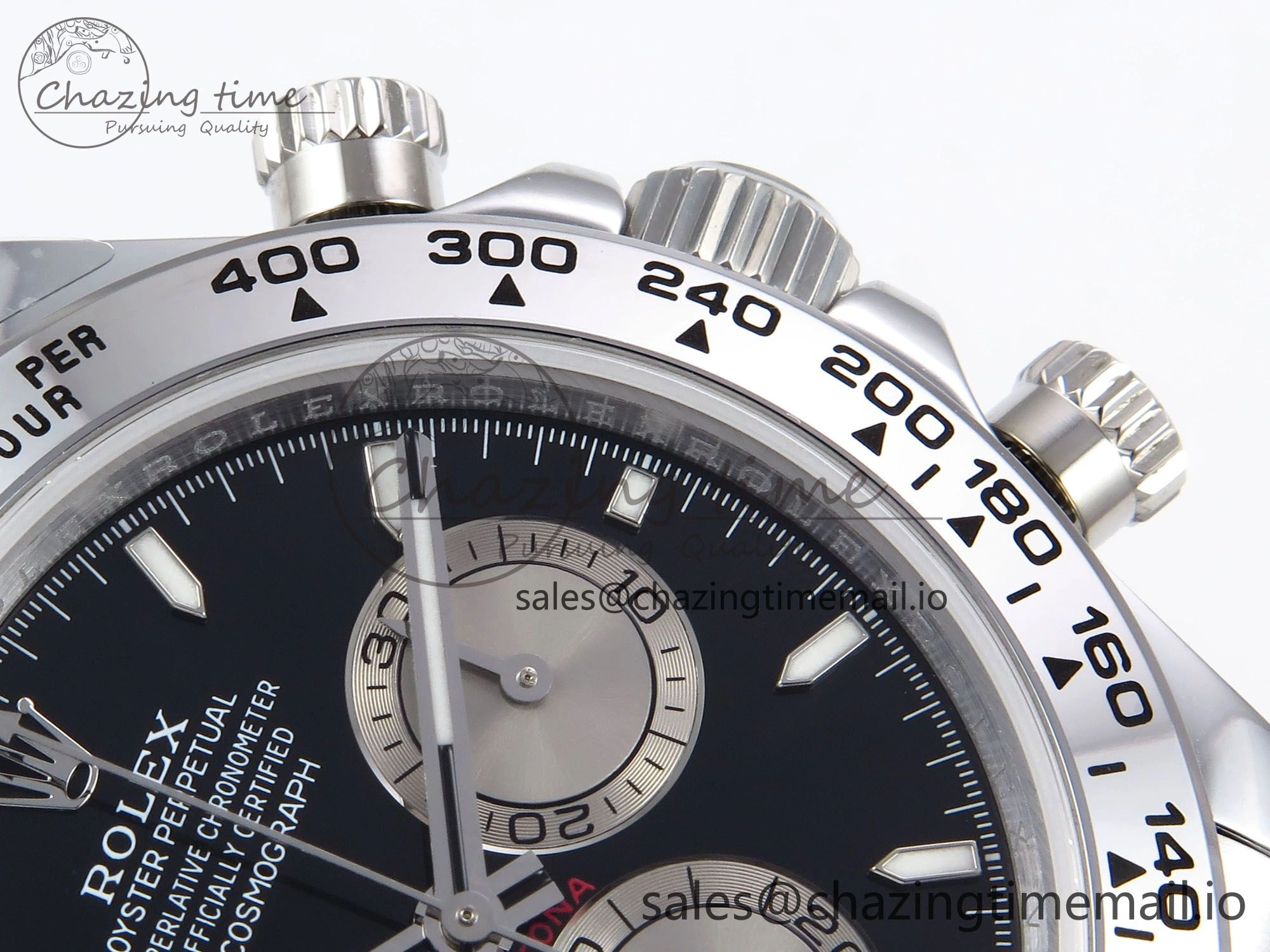 Daytona 126509 QF 1:1 Best Edition Black Silver Dial on SS Bracelet SH4131 V6 (Gain Weight） EasyMatch 1007