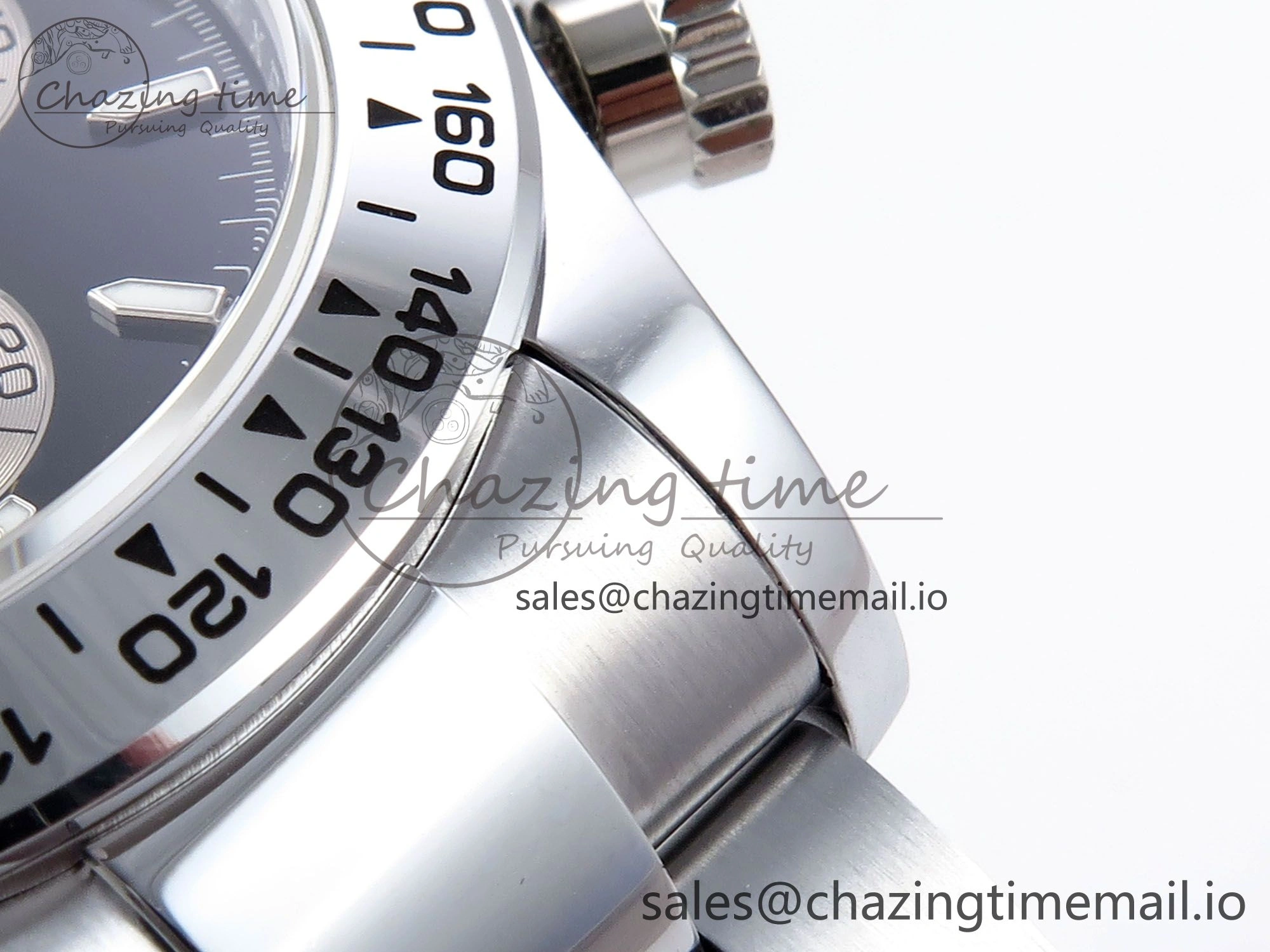 Daytona 126509 QF 1:1 Best Edition Black Silver Dial on SS Bracelet SH4131 V6 (Gain Weight） EasyMatch 1007