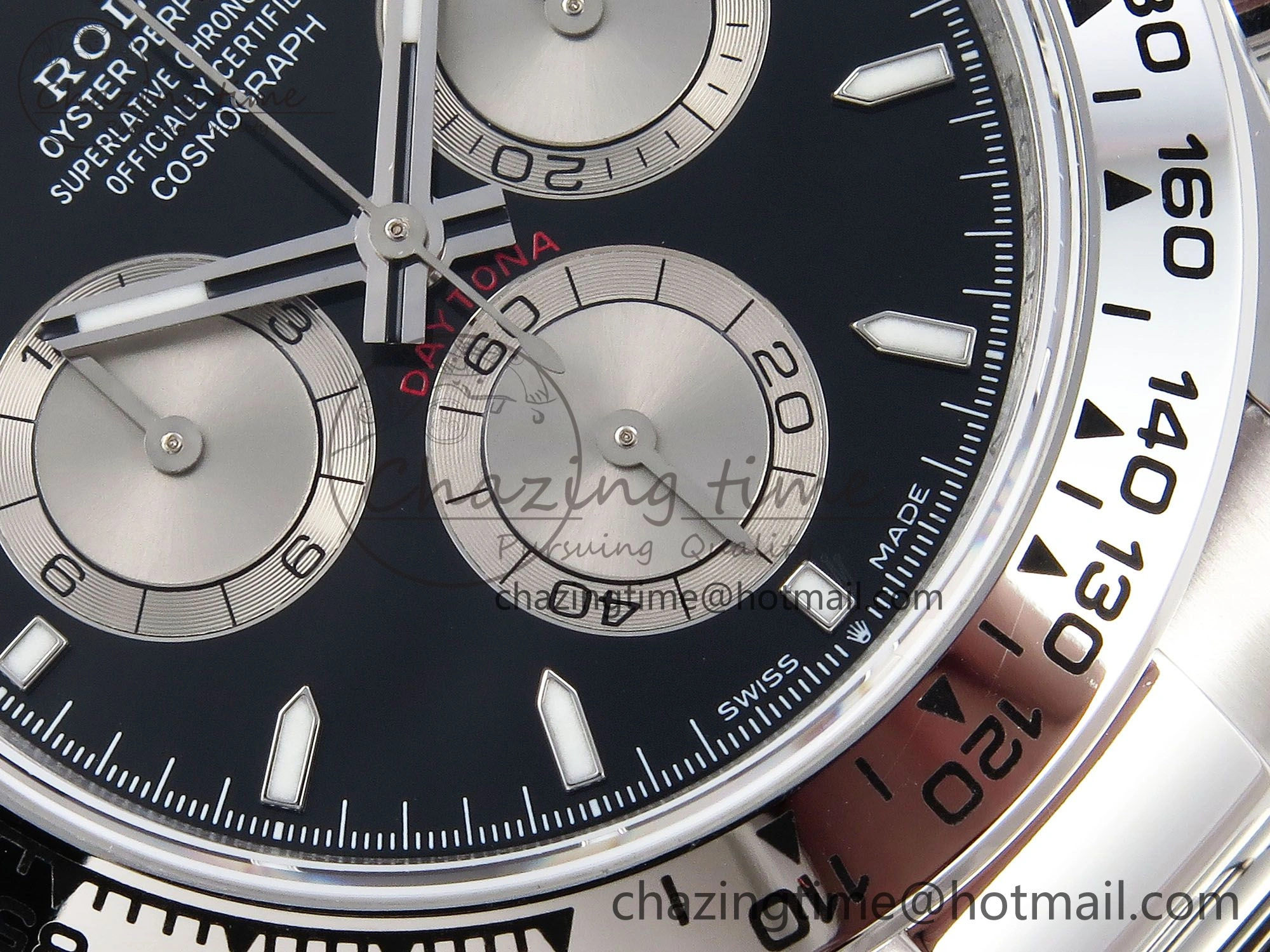 FastDry Daytona 126509 QF 1:1 Best Edition Black Silver Dial on SS Braclet SH4131 V 1288