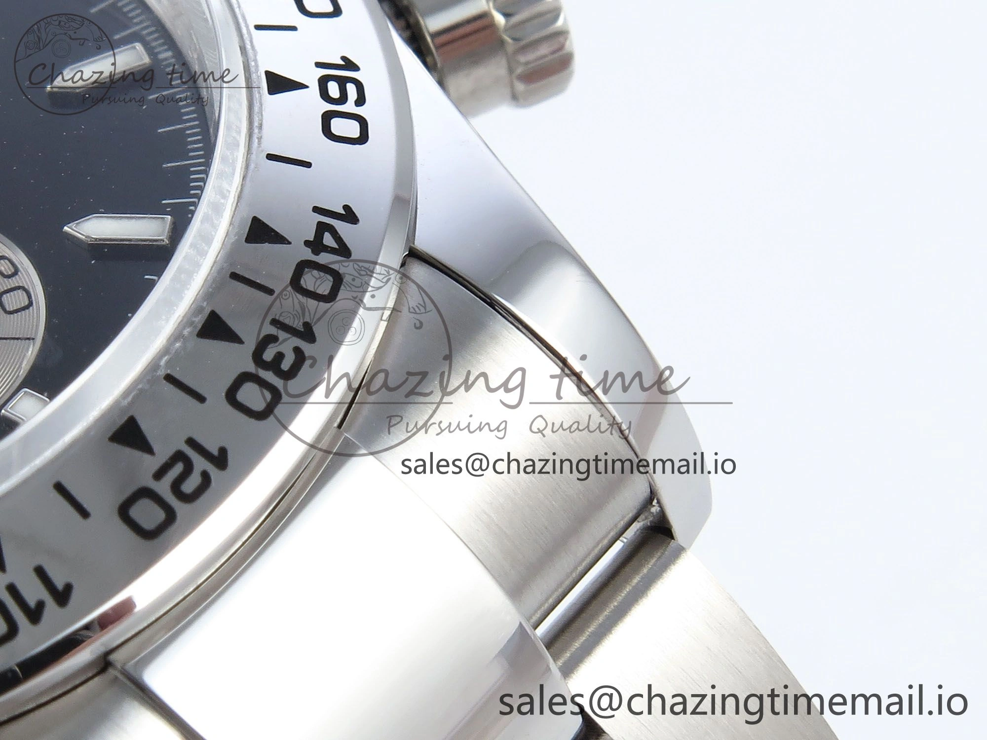 Breathable Daytona 126509 QF 1:1 Best Edition Black Silver Dial on SS Braclet SH4131 V 713