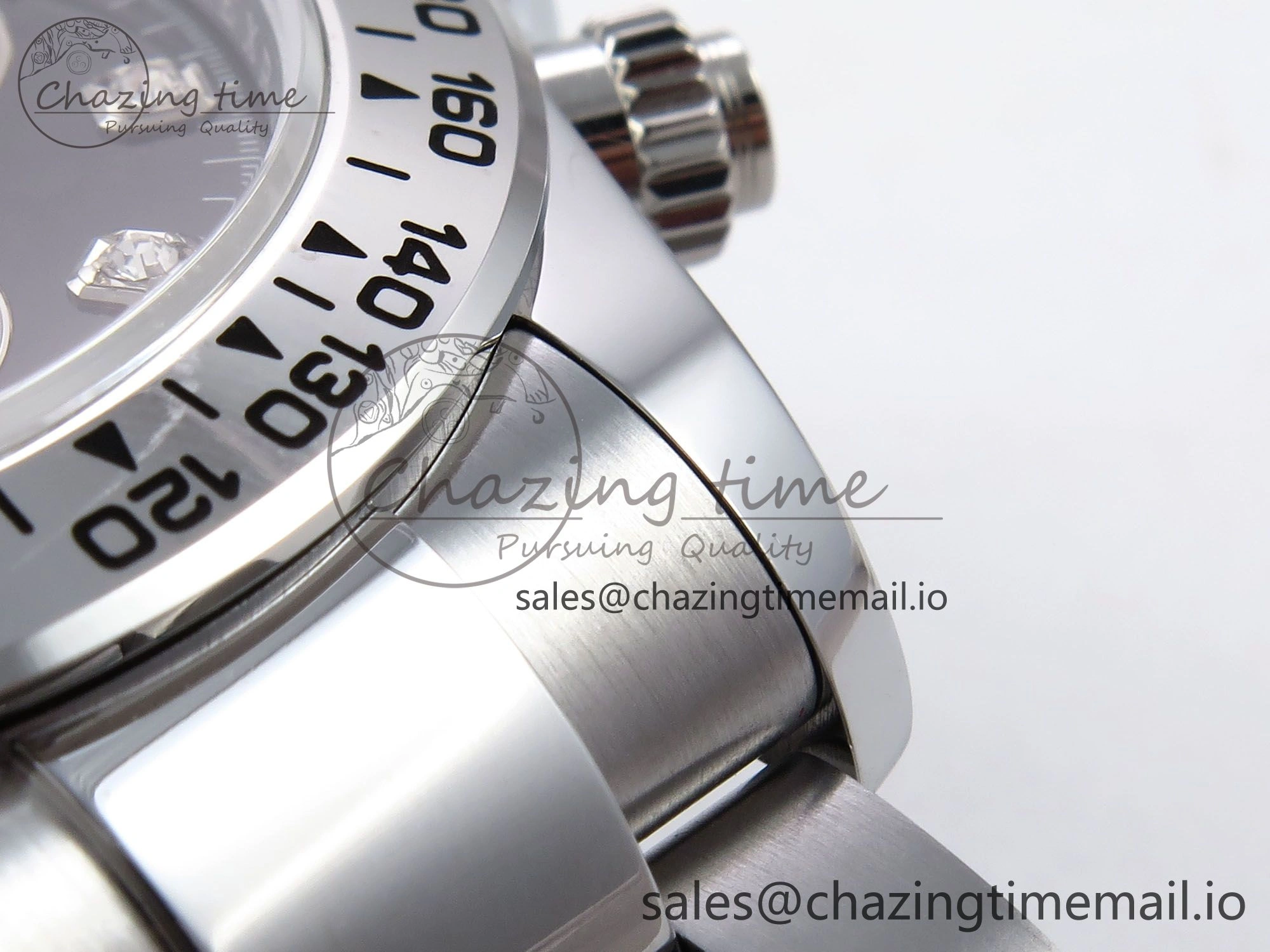 Reliable Daytona 126509 QF 1:1 Best Edition Black Silver Diamonds Dial on SS Bracelet SH4131 V6 (Gain Weight） 1088