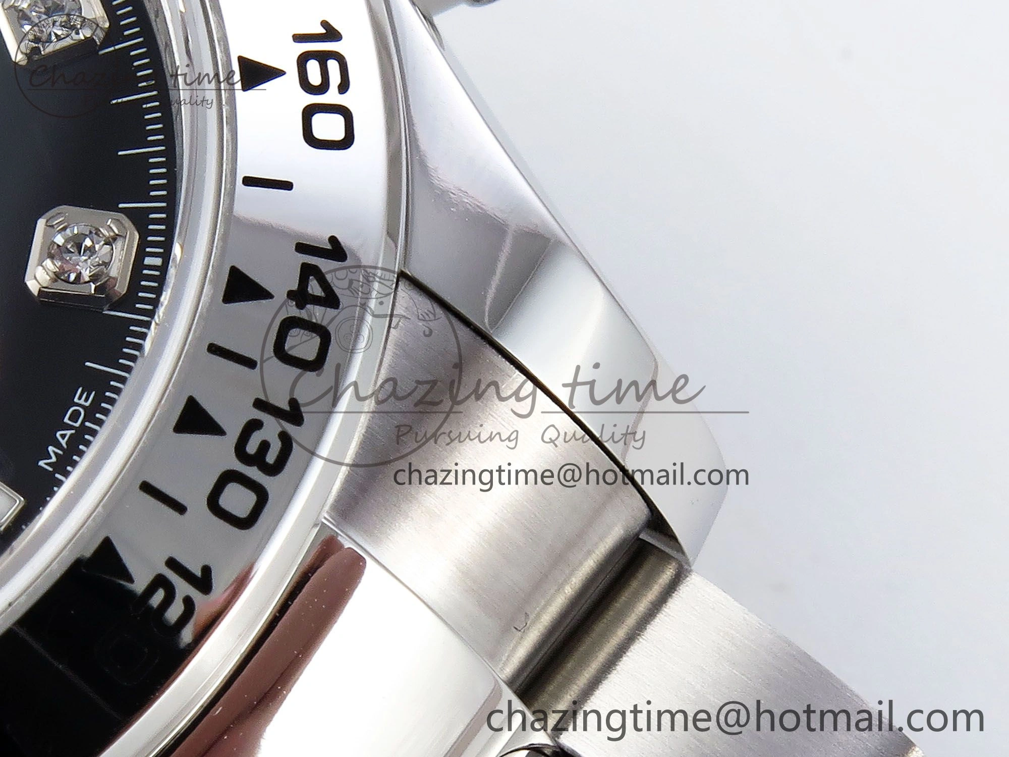 Daytona 126509 QF 1:1 Best Edition Black Silver Diamonds Dial on SS Braclet SH4131 V Stylish 1287