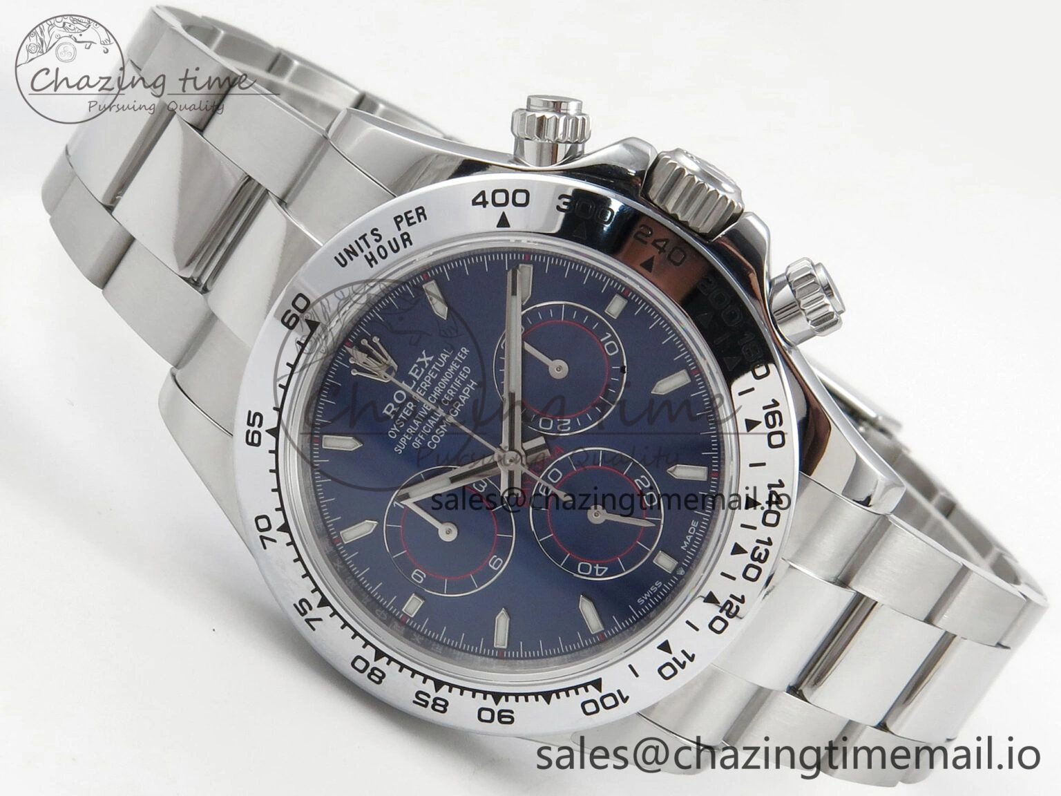 Daytona 126509 QF 1:1 Best Edition Blue Dial Stick Markers On SS Bracelet SH4131 V6（Gain Weight） TopPick 105