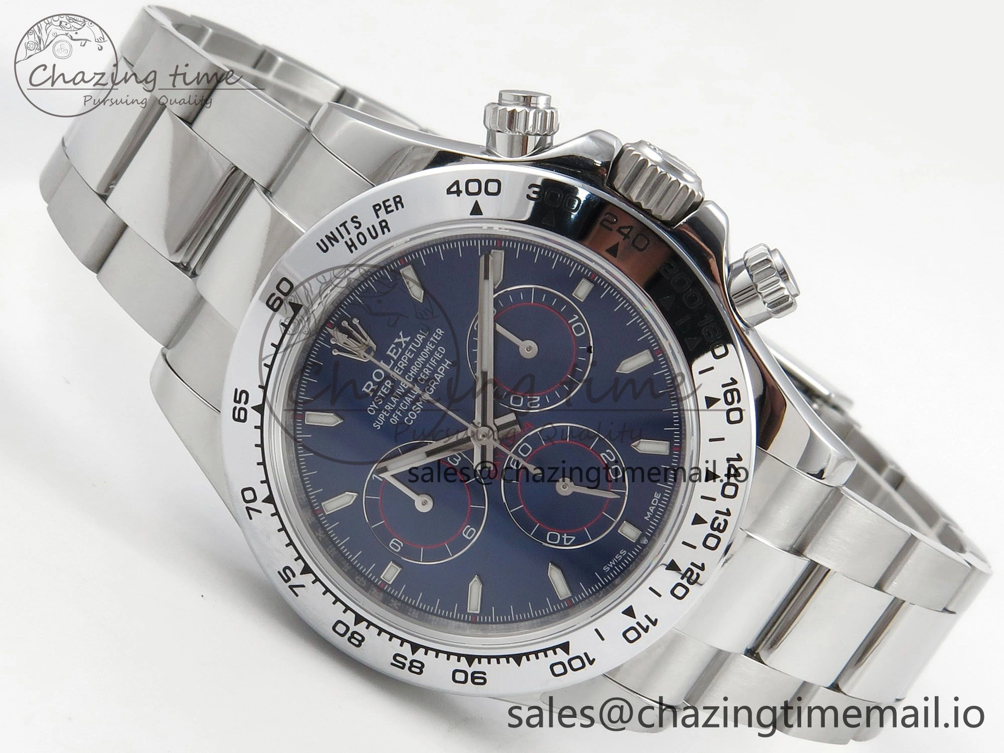 Daytona 126509 QF 1:1 Best Edition Blue Dial Stick Markers On SS Bracelet SH4131 V6（Gain Weight） TopPick 105