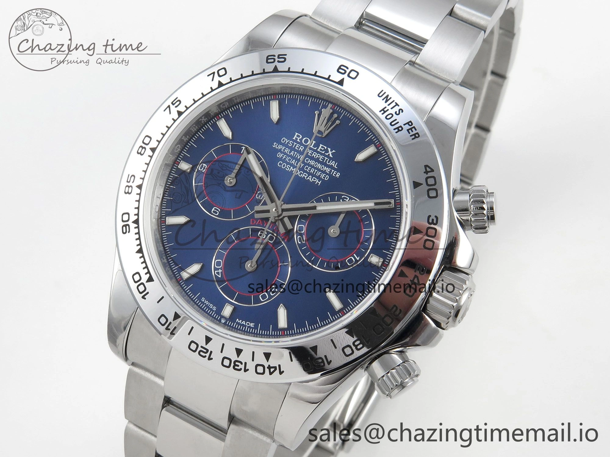 Daytona 126509 QF 1:1 Best Edition Blue Dial Stick Markers On SS Bracelet SH4131 V6（Gain Weight） TopPick 105