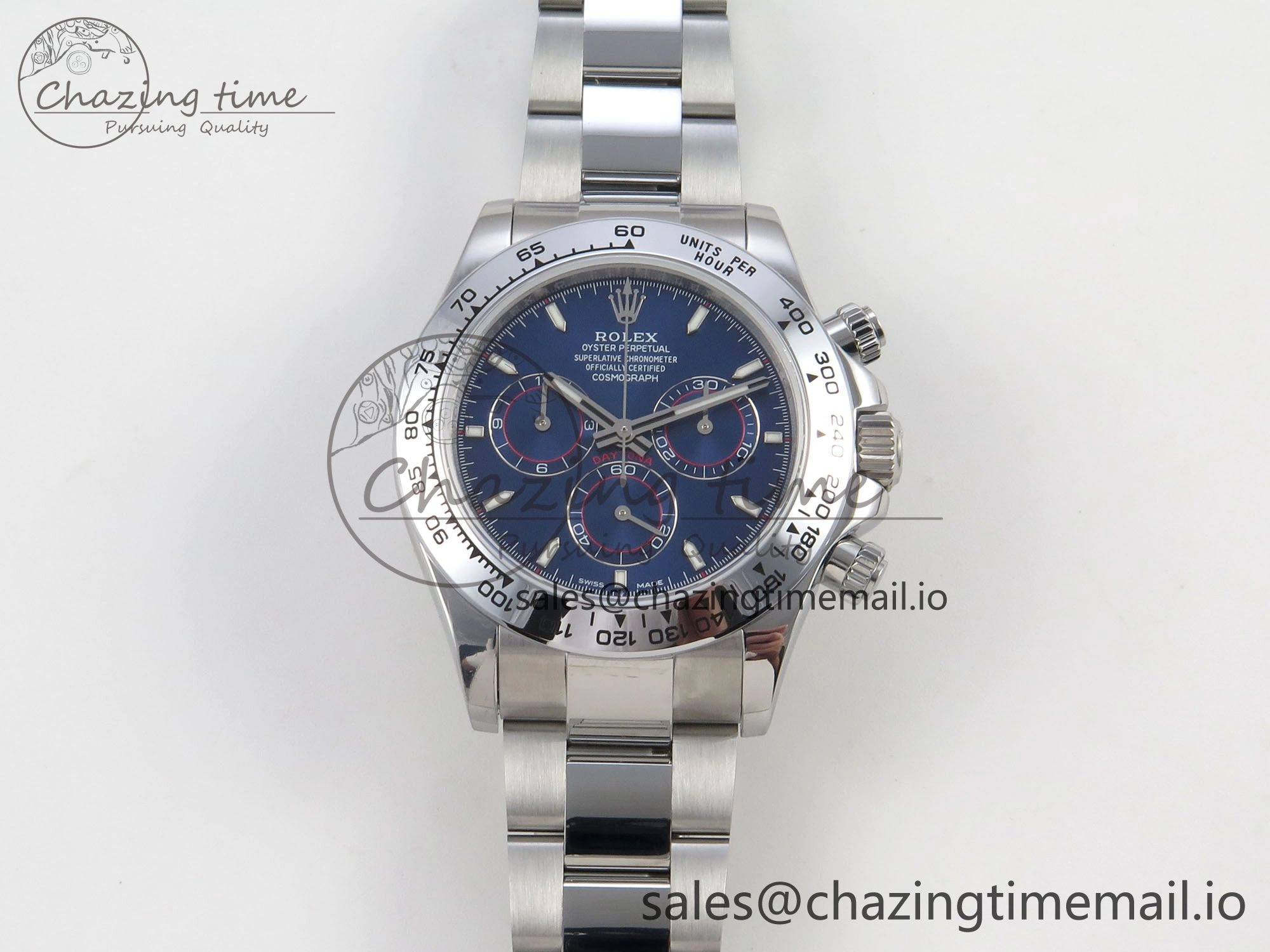 Daytona 126509 QF 1:1 Best Edition Blue Dial Stick Markers On SS Bracelet SH4131 V6（Gain Weight） TopPick 105