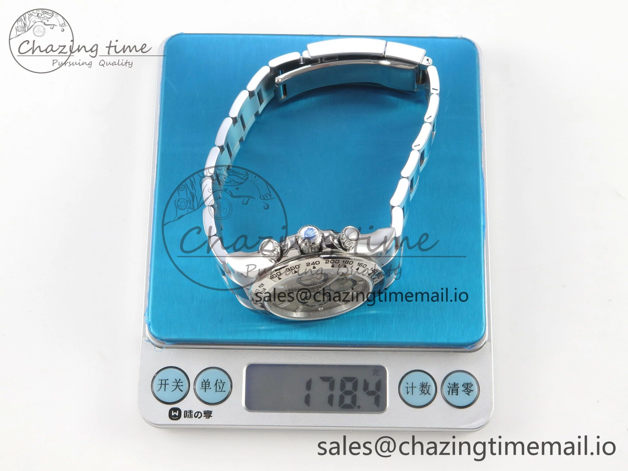 RelaxedFit Daytona 126509 QF 1:1 Best Edition Gray Dia Crystal Marker on SS Bracelet SH4131 V6 (Gain Weight) 301