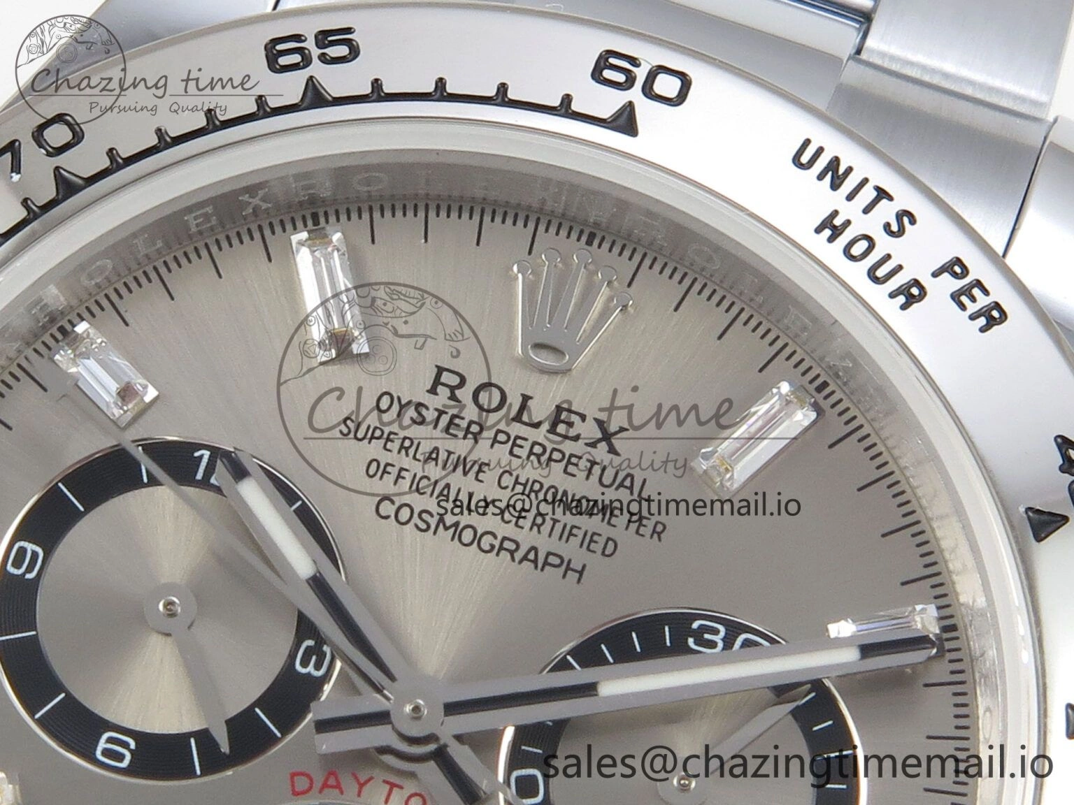 RelaxedFit Daytona 126509 QF 1:1 Best Edition Gray Dia Crystal Marker on SS Bracelet SH4131 V6 (Gain Weight) 301