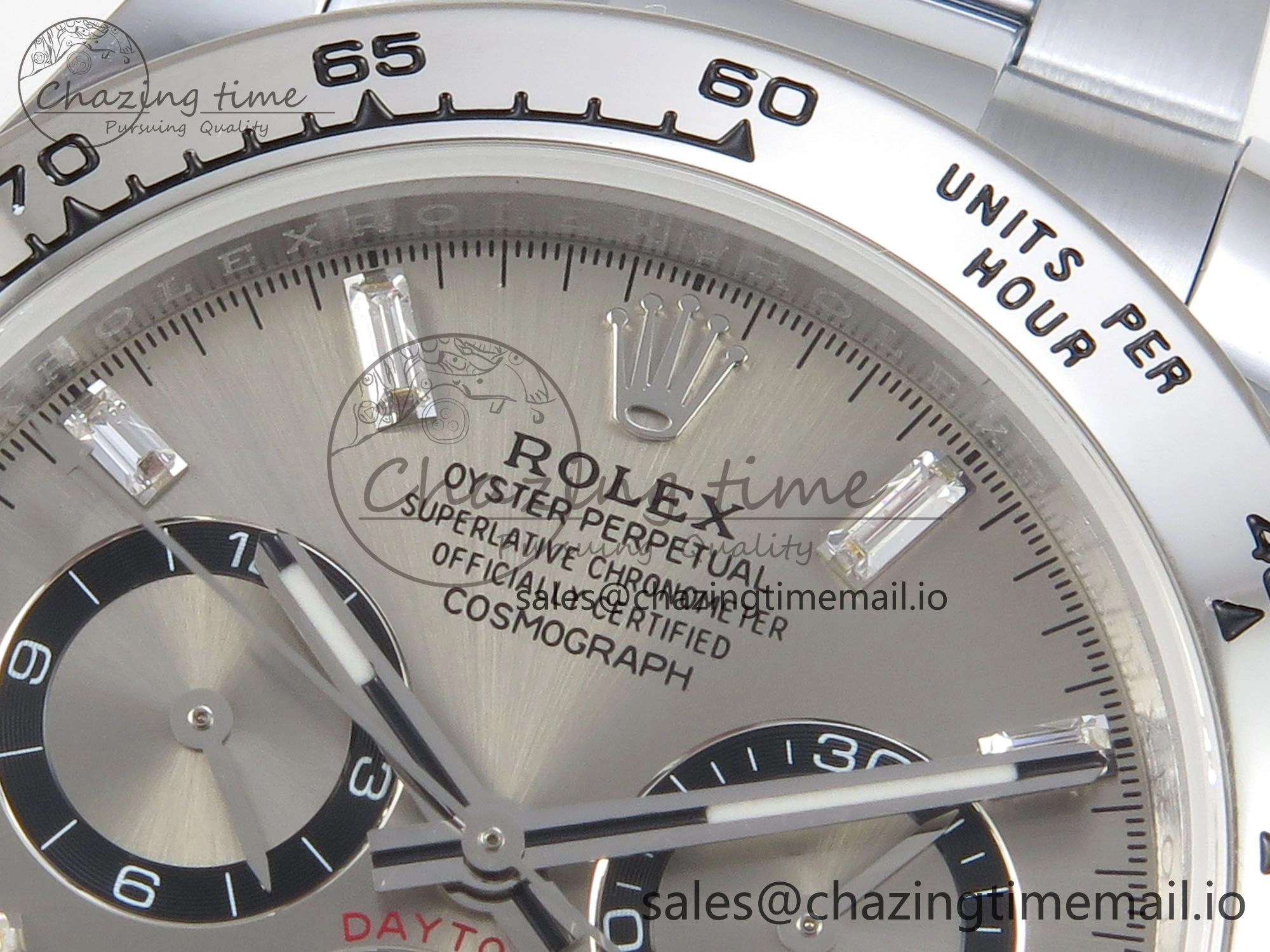 RelaxedFit Daytona 126509 QF 1:1 Best Edition Gray Dia Crystal Marker on SS Bracelet SH4131 V6 (Gain Weight) 301