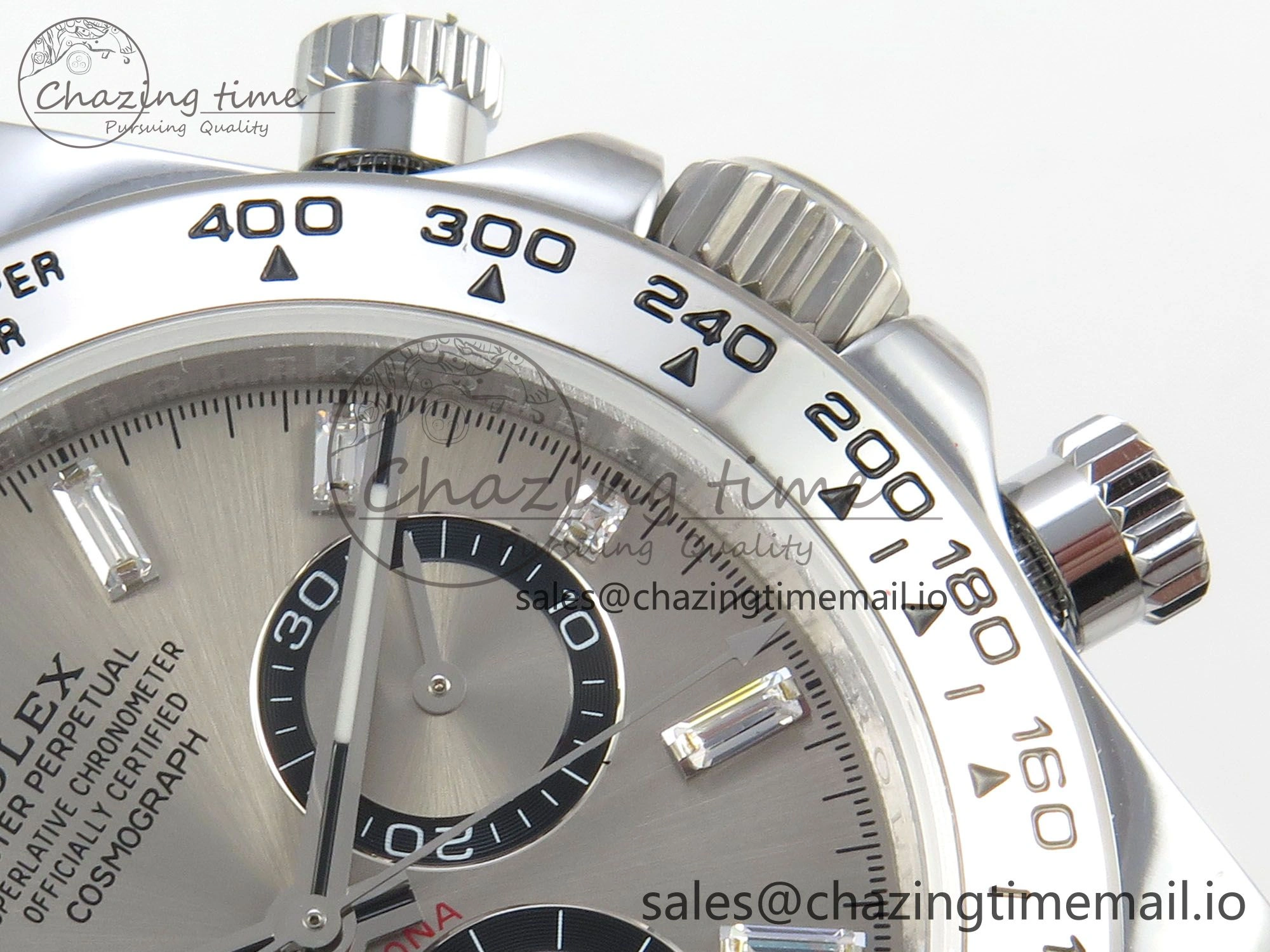 RelaxedFit Daytona 126509 QF 1:1 Best Edition Gray Dia Crystal Marker on SS Bracelet SH4131 V6 (Gain Weight) 301