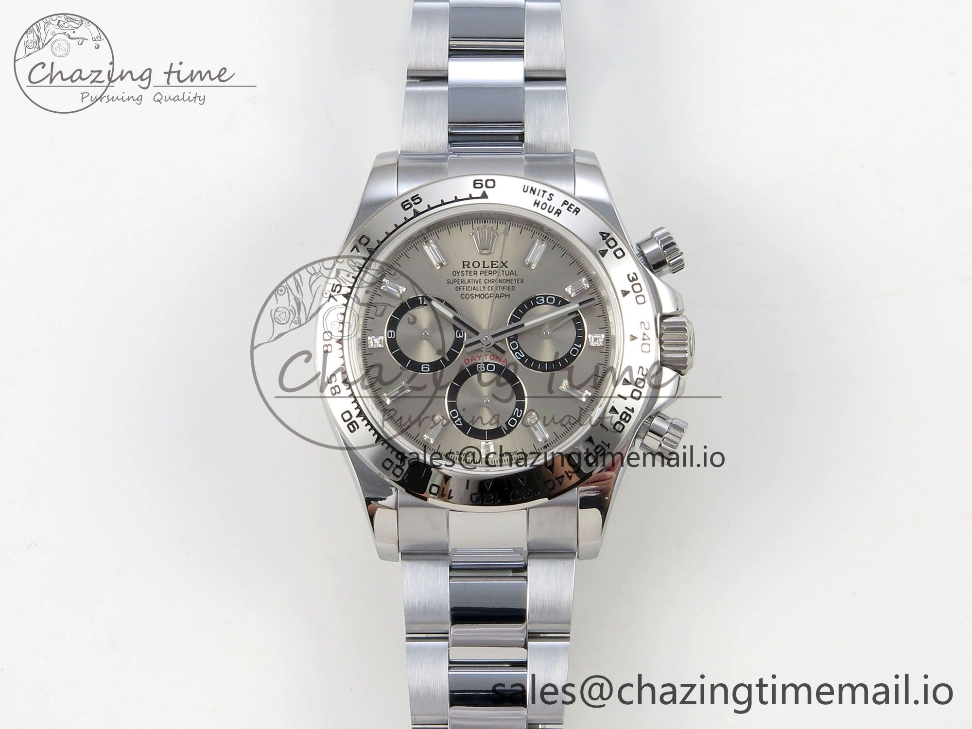 RelaxedFit Daytona 126509 QF 1:1 Best Edition Gray Dia Crystal Marker on SS Bracelet SH4131 V6 (Gain Weight) 301