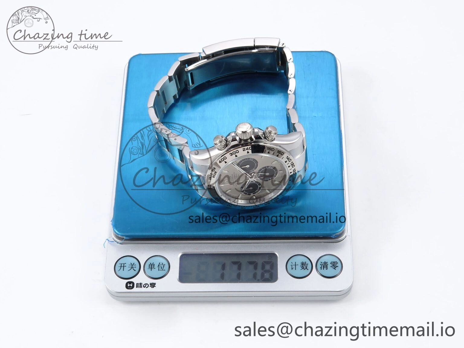 Daytona 126509 QF 1:1 Best Edition Gray Black Dial on SS Bracelet SH4131 V6 (Gain Weight） Vibrant 1090