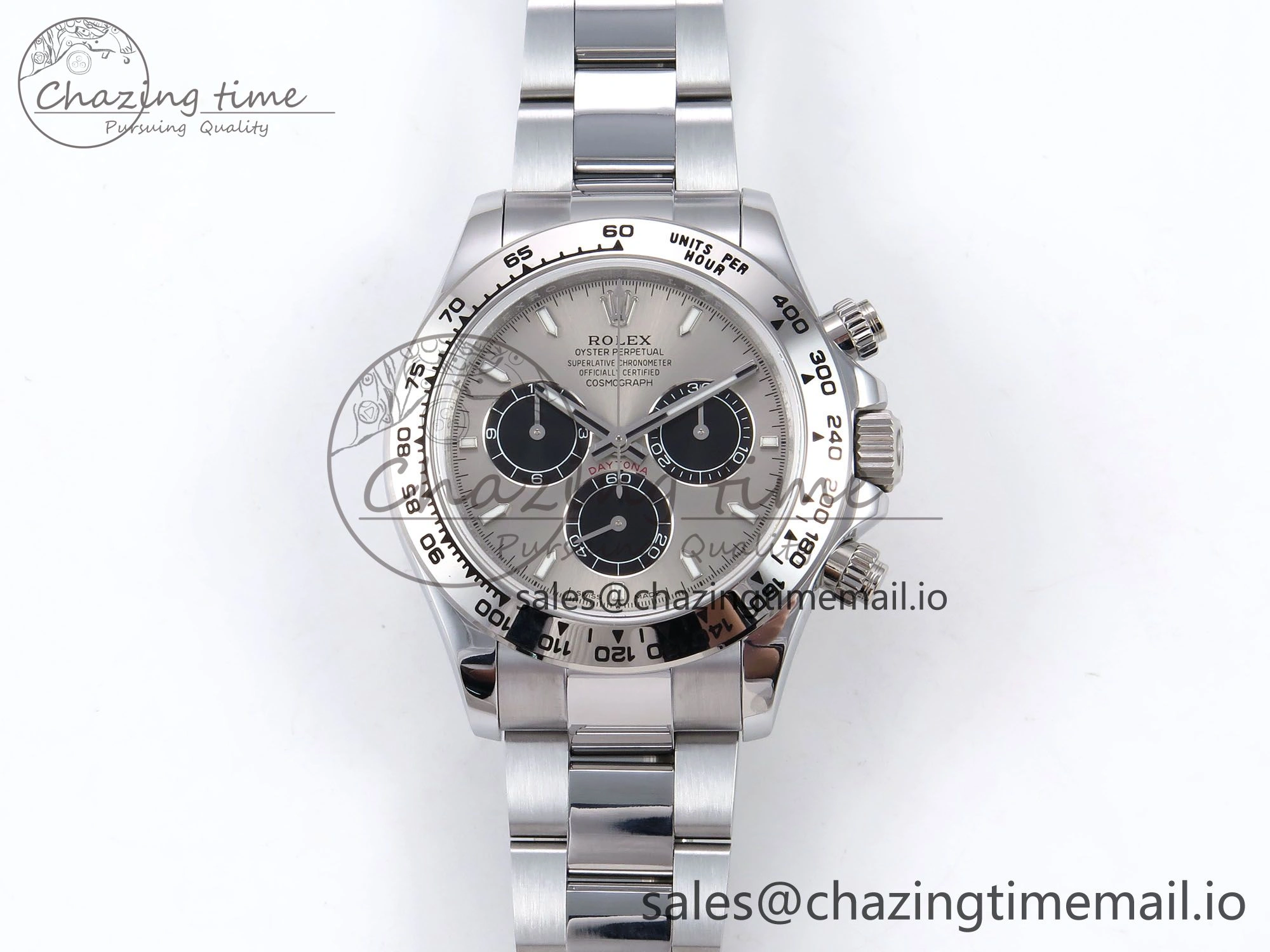 Daytona 126509 QF 1:1 Best Edition Gray Black Dial on SS Bracelet SH4131 V6 (Gain Weight） Vibrant 1090