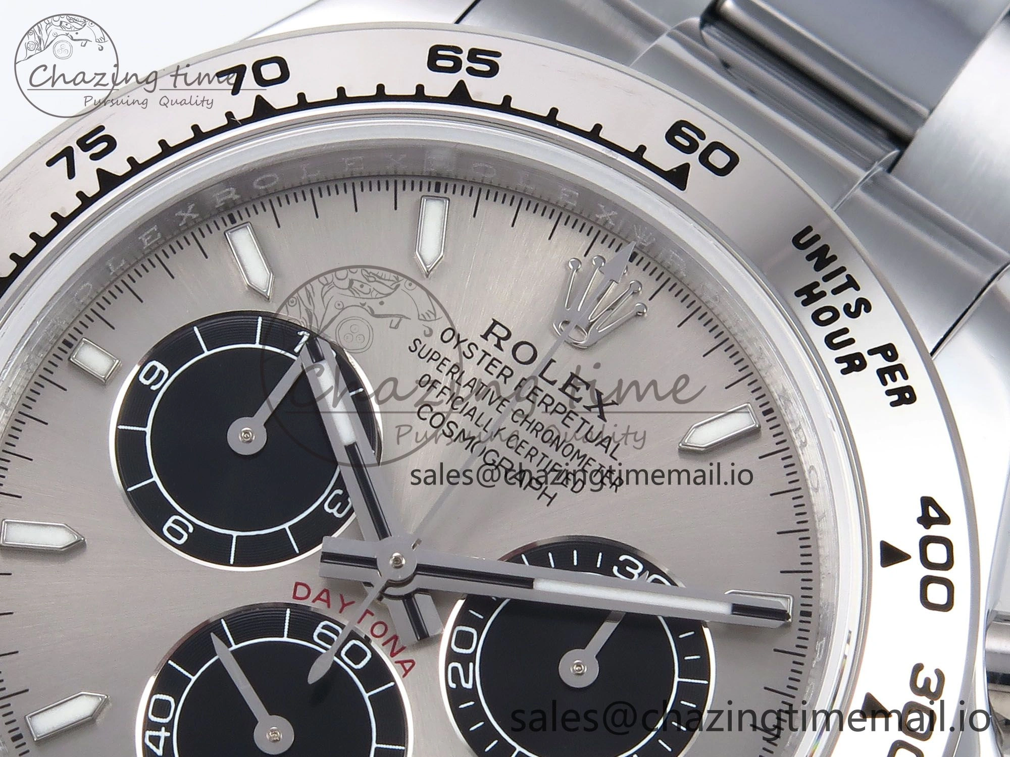 Daytona 126509 QF 1:1 Best Edition Gray Black Dial on SS Bracelet SH4131 V6 (Gain Weight） Vibrant 1090