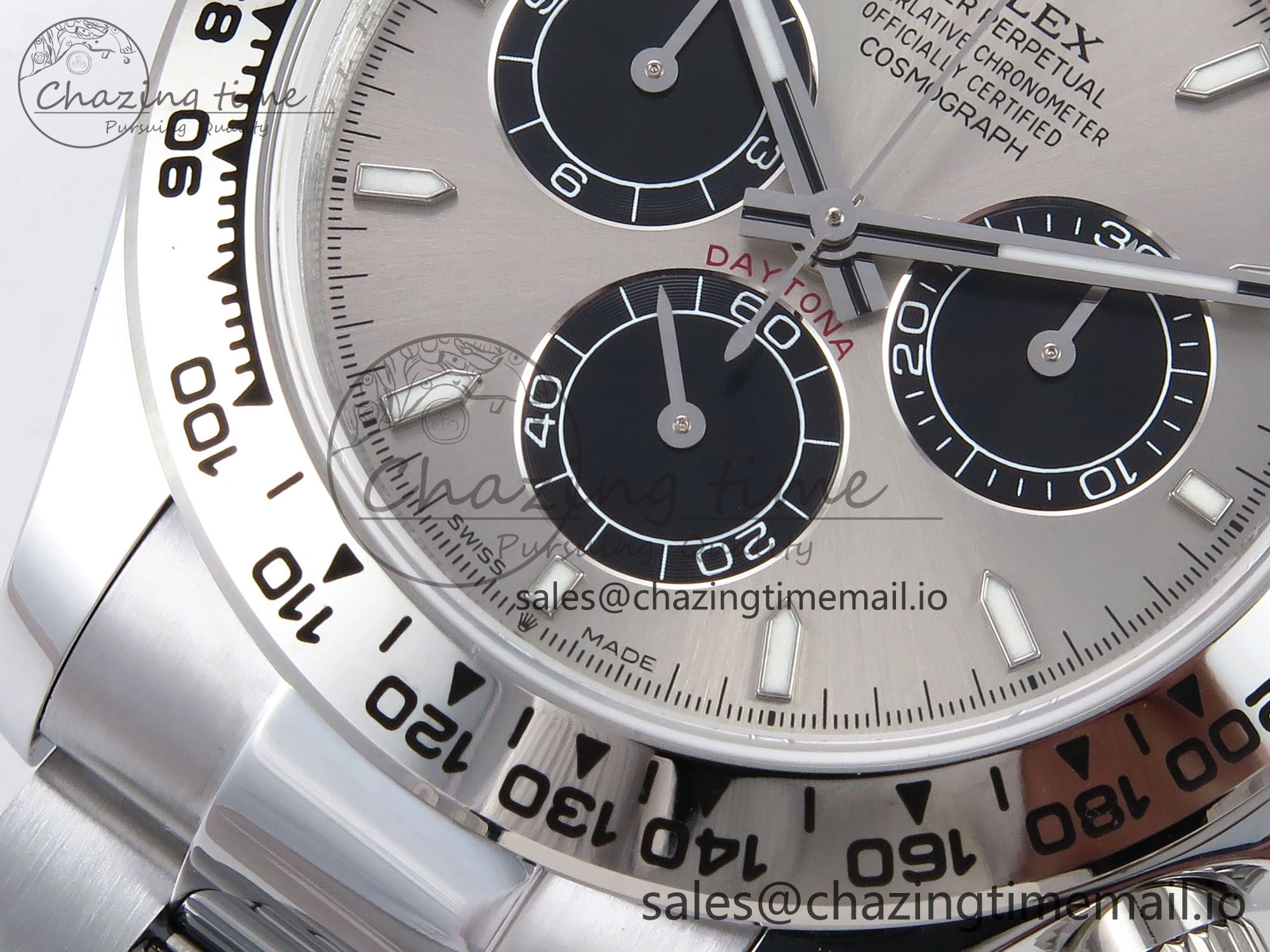 Daytona 126509 QF 1:1 Best Edition Gray Black Dial on SS Bracelet SH4131 V6 (Gain Weight） Vibrant 1090