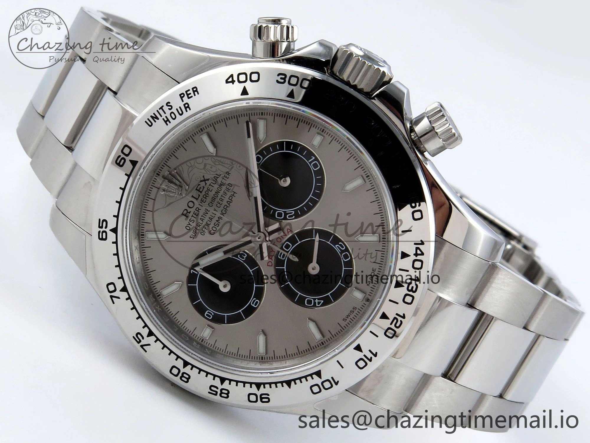 Daytona 126509 QF 1:1 Best Edition Gray Black Dial on SS Braclet SH4131 V Popular 712