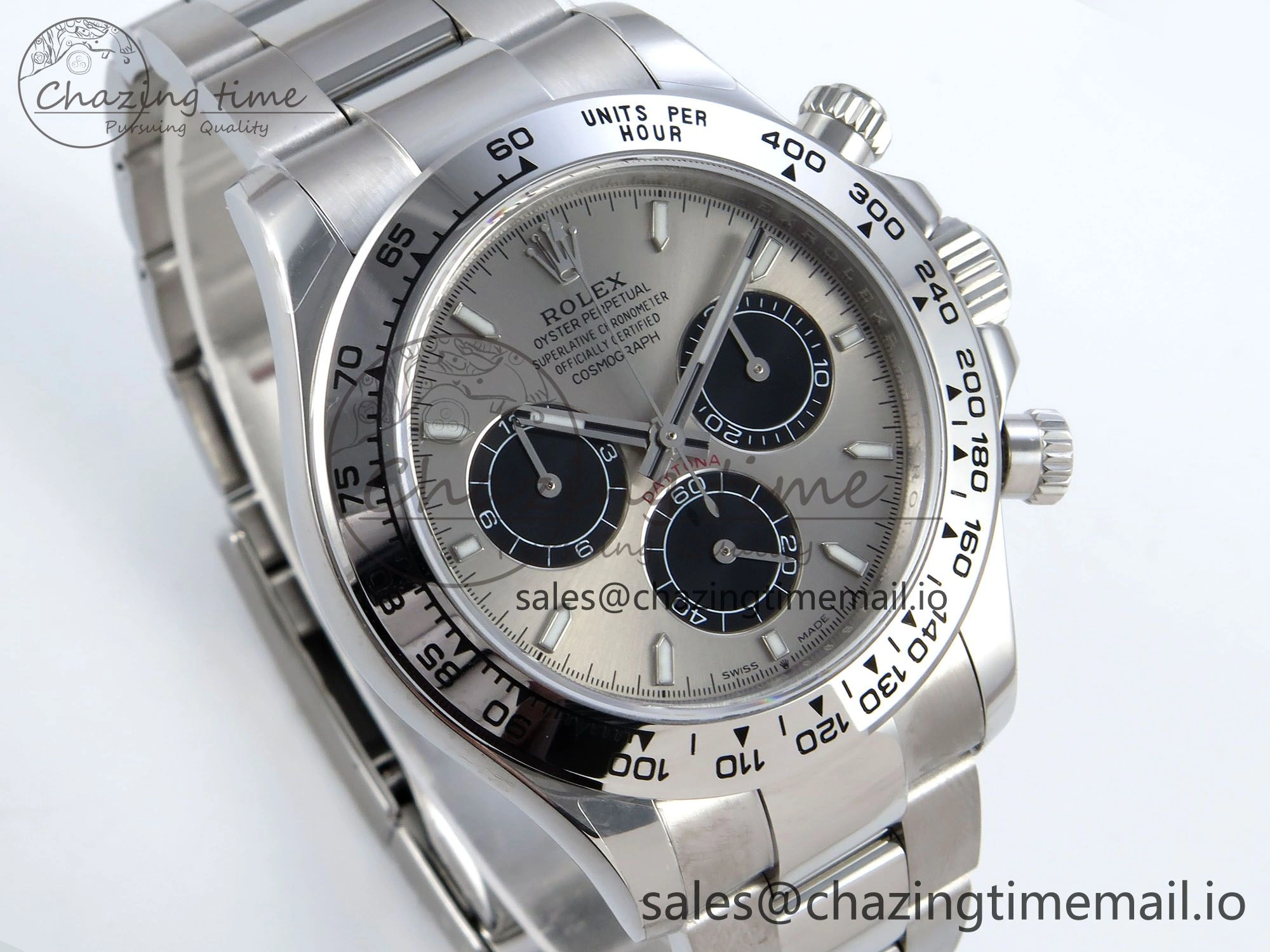 Daytona 126509 QF 1:1 Best Edition Gray Black Dial on SS Braclet SH4131 V Popular 712