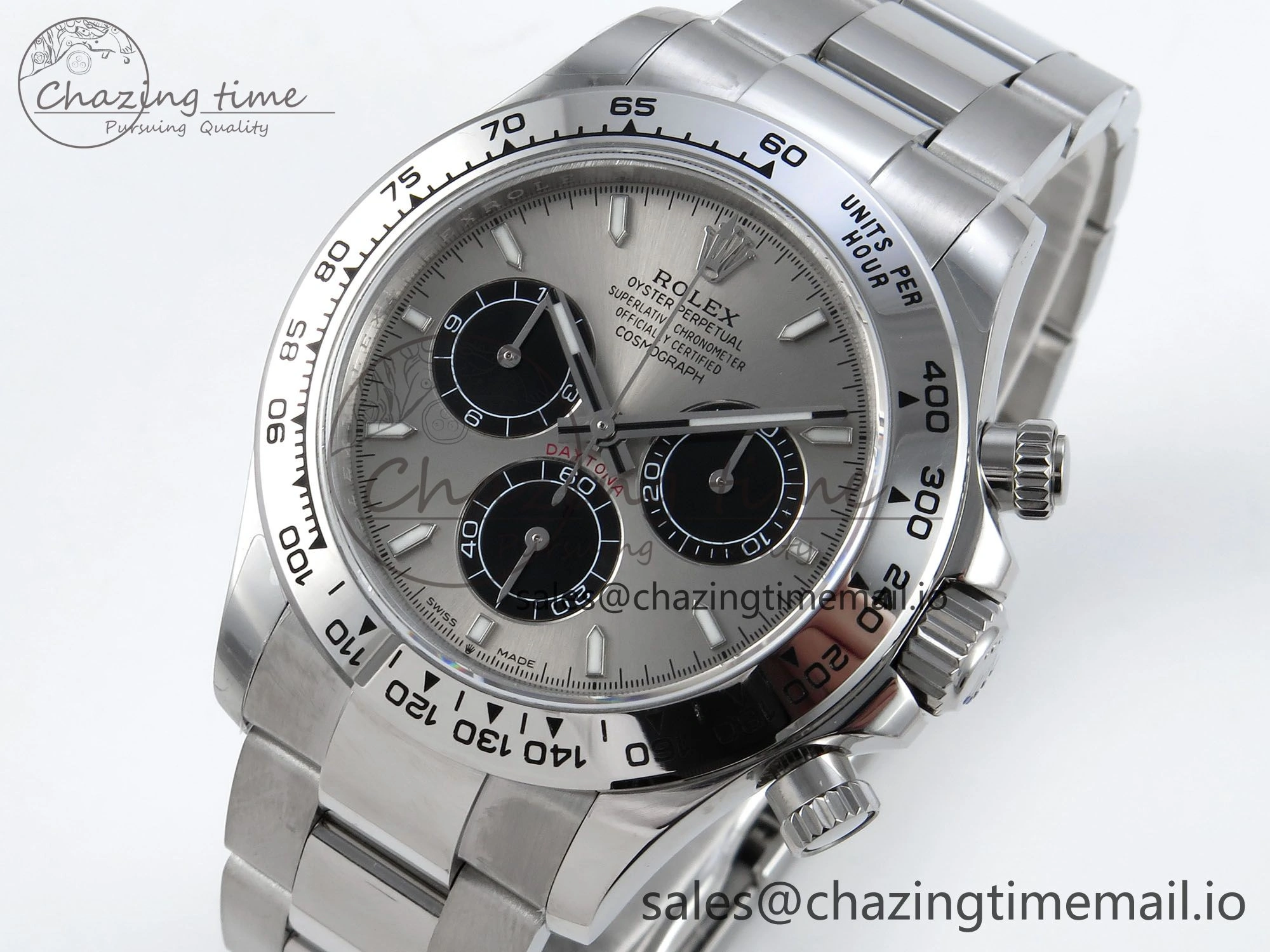 Daytona 126509 QF 1:1 Best Edition Gray Black Dial on SS Braclet SH4131 V Popular 712