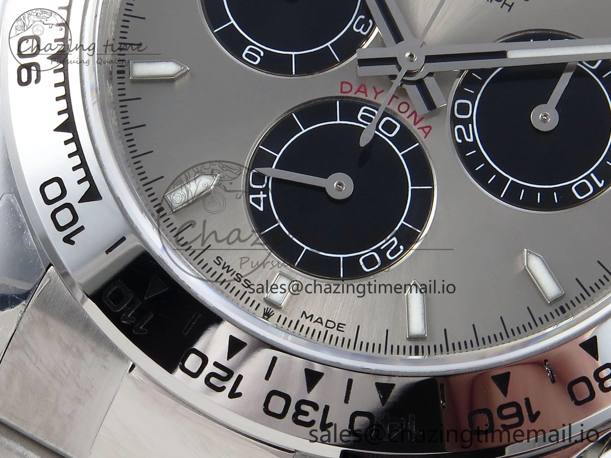 Daytona 126509 QF 1:1 Best Edition Gray Black Dial on SS Braclet SH4131 V Popular 712