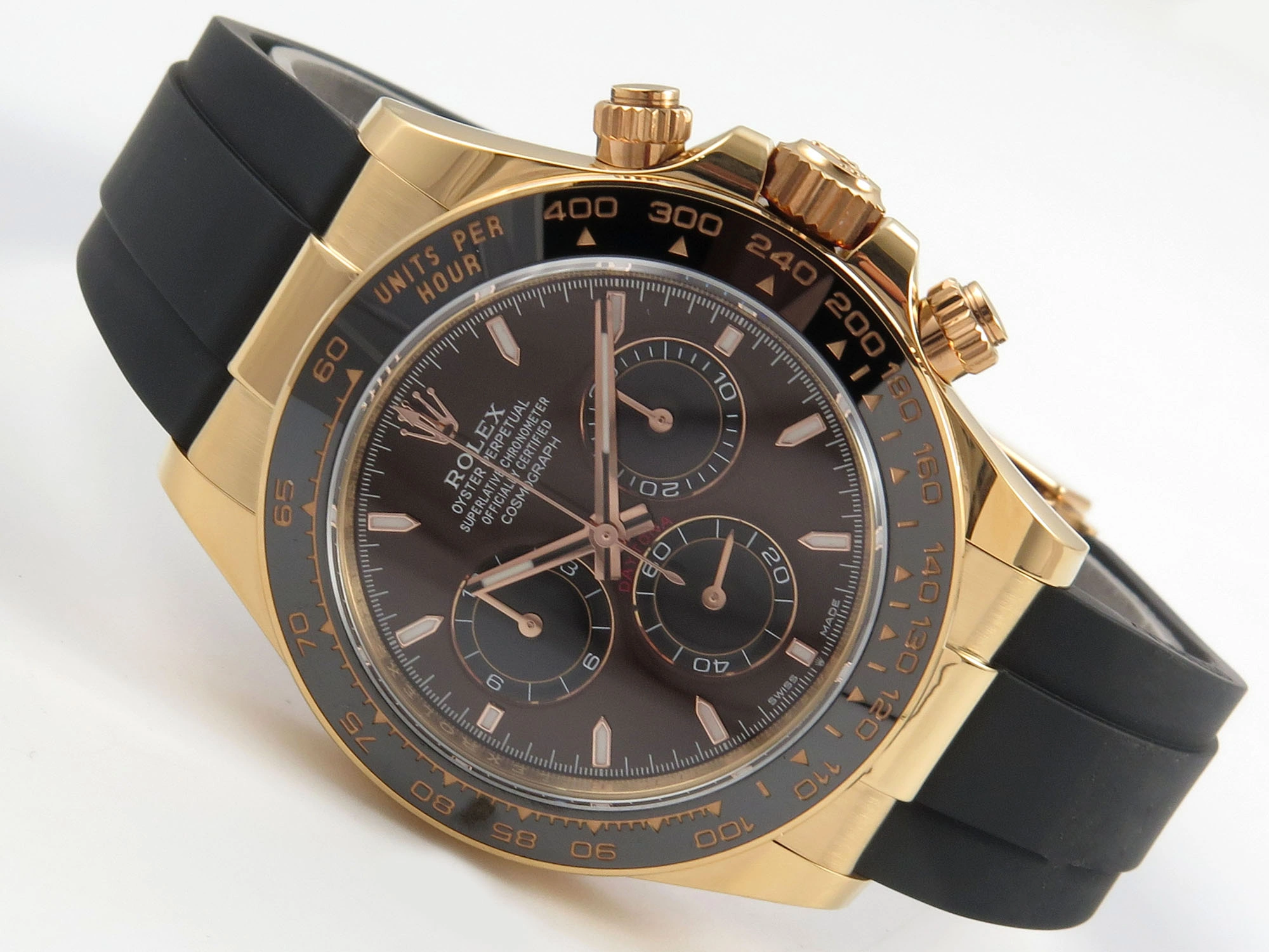 Daytona 126515 Gain Weight APSF 1:1 Best Edition Brown Dial Sticks Markers on Oysterflex Strap SH Durable 120