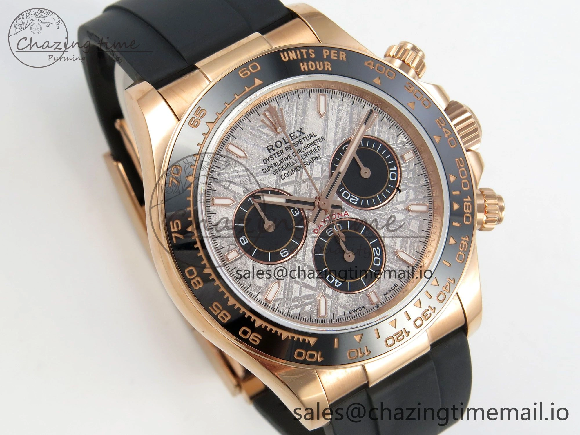 Reliable Daytona 126515 Gain Weight SWF 1:1 Best Edition Meteorite Dial Sticks Markers on Oysterflex Strap SH 10824