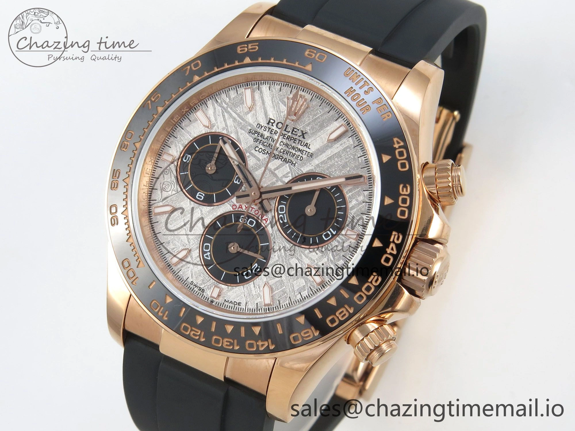 Reliable Daytona 126515 Gain Weight SWF 1:1 Best Edition Meteorite Dial Sticks Markers on Oysterflex Strap SH 10824