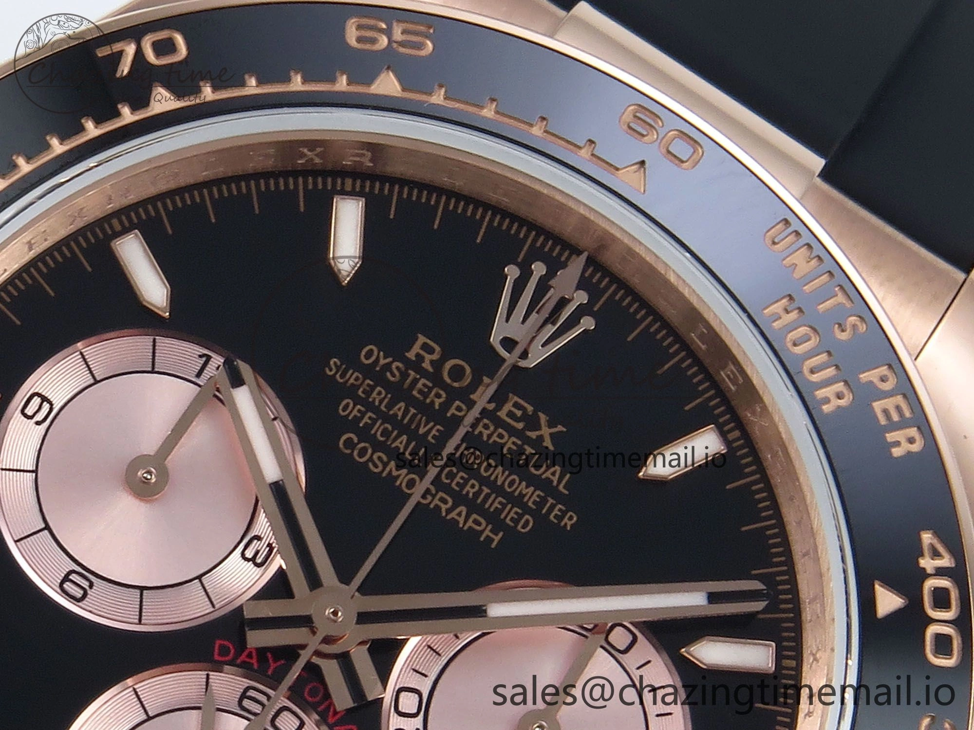 Daytona 126515 QF 1:1 Best Edition Black RG Dial on Oysterflex Strap SH4131 V Classic 702