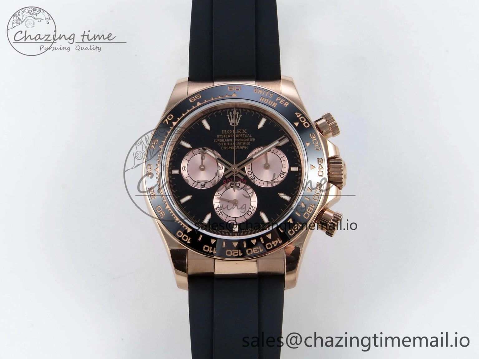 Daytona 126515 QF 1:1 Best Edition Black RG Dial on Oysterflex Strap SH4131 V Classic 702