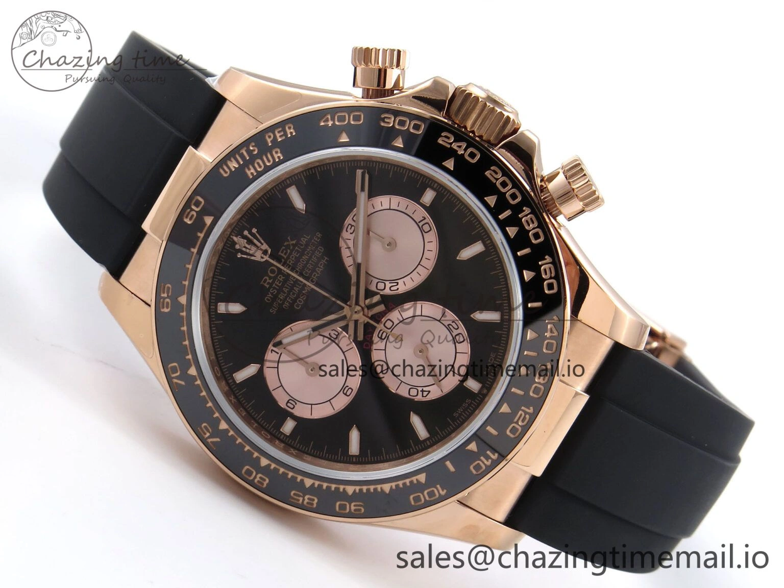 Daytona 126515 QF 1:1 Best Edition Black RG Dial on Oysterflex Strap SH4131 V6 （Gain Weight） Durable 1206