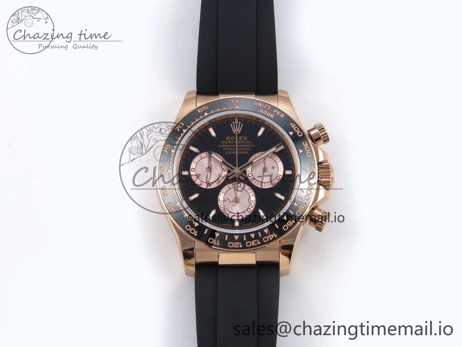 Daytona 126515 QF 1:1 Best Edition Black RG Dial on Oysterflex Strap SH4131 V6 （Gain Weight） Durable 1206