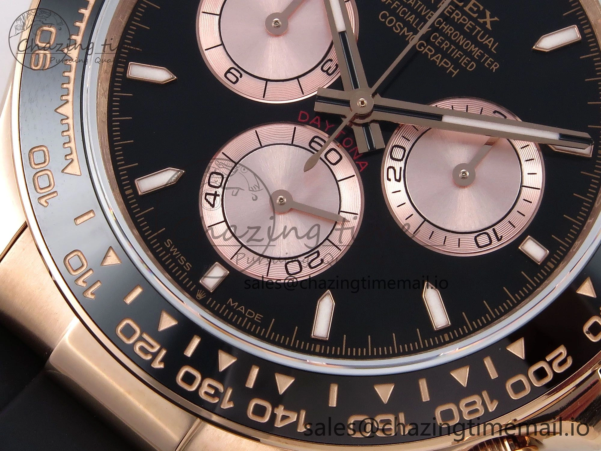 Daytona 126515 QF 1:1 Best Edition Black RG Dial on Oysterflex Strap SH4131 V6 （Gain Weight） Durable 1206